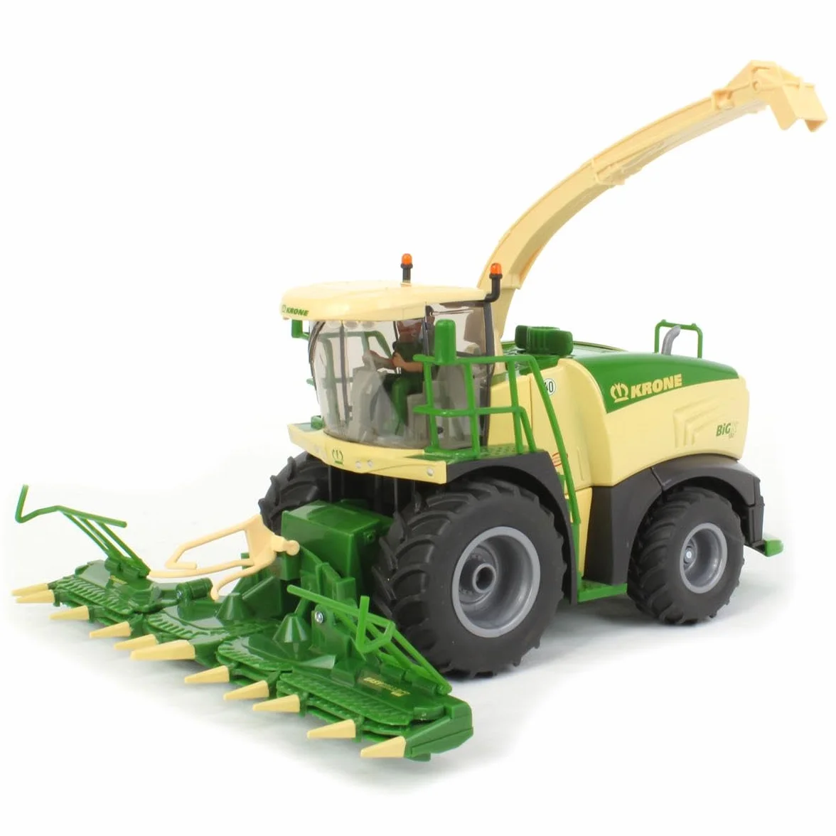 siku 4066, Krone BiG X 580 Forage Harvester, 1:32, Metal/Plastic, Green/Yellow, Movable parts, Multifunctional