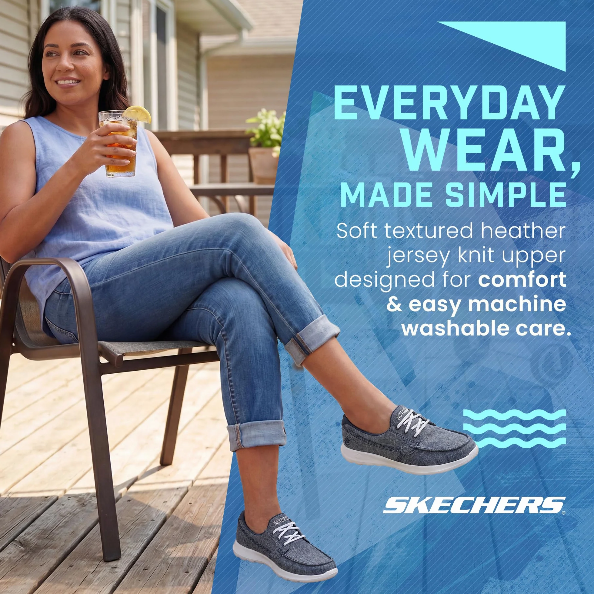 Skechers Buty damskie Lite - Isla Boat Shoe