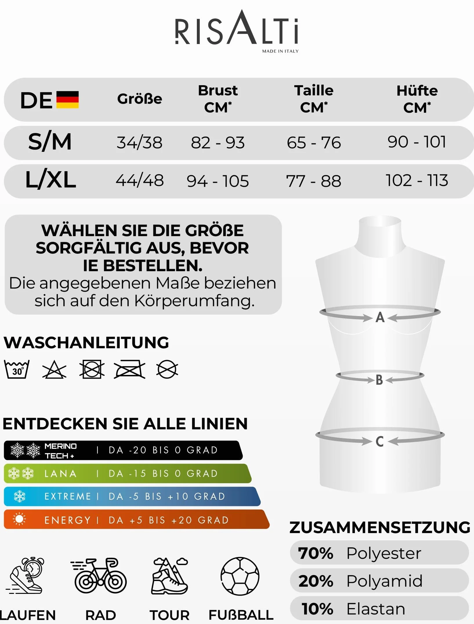 Risalti Damskie Legginsy Termoaktywne - OddychająCe, RozciąGliwe Legginsy, Bezszwowa Termiczna Odzież Intymna Dla Kobiet Z Mikrofibry - Made In Italy