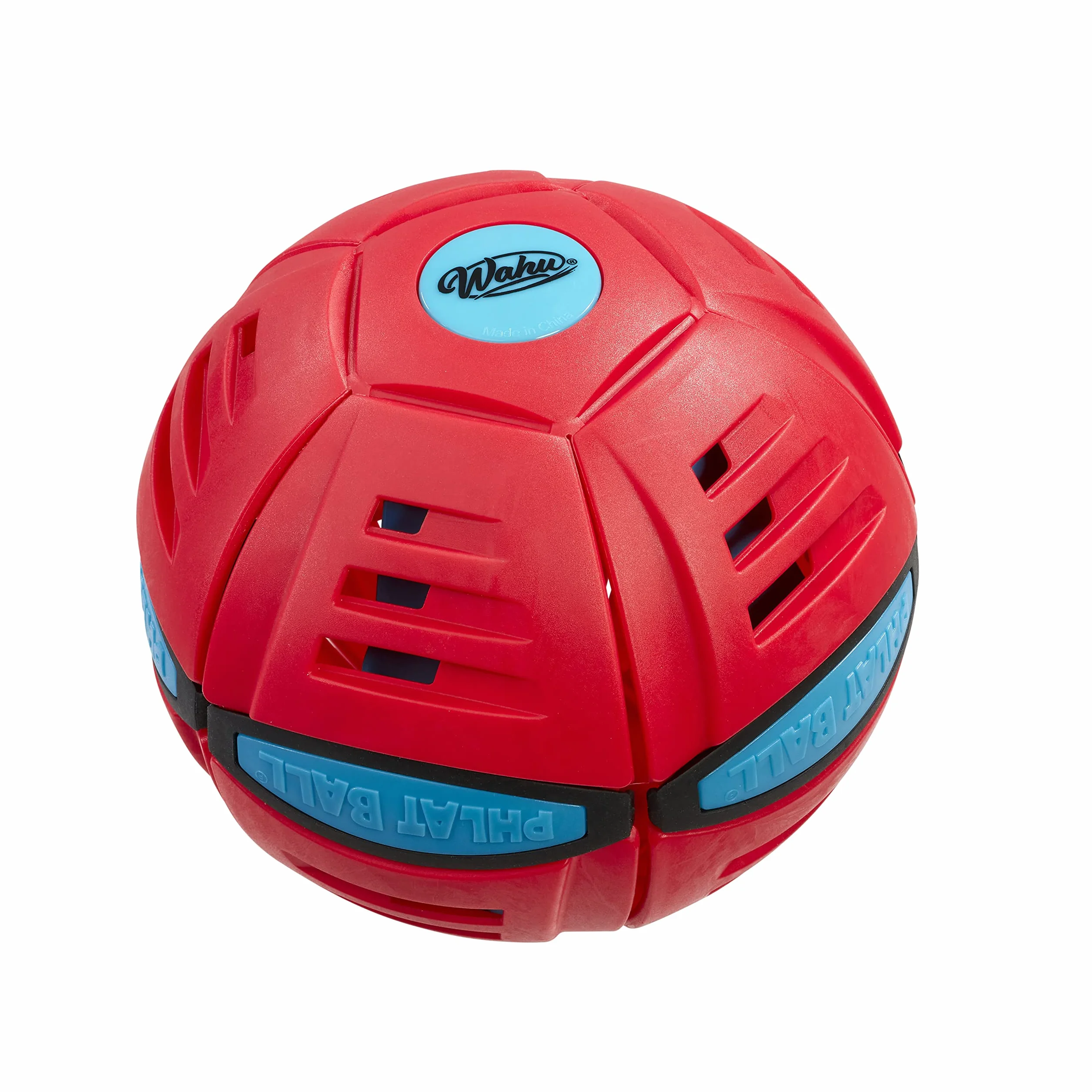 WAHU Phlat Ball Large - czerwona (23 cm) | Rzuć dysk, złap piłkę, idealna do ogrodu lub na plażę, zabawki dla dzieci na świeżym powietrzu | od 6 lat
