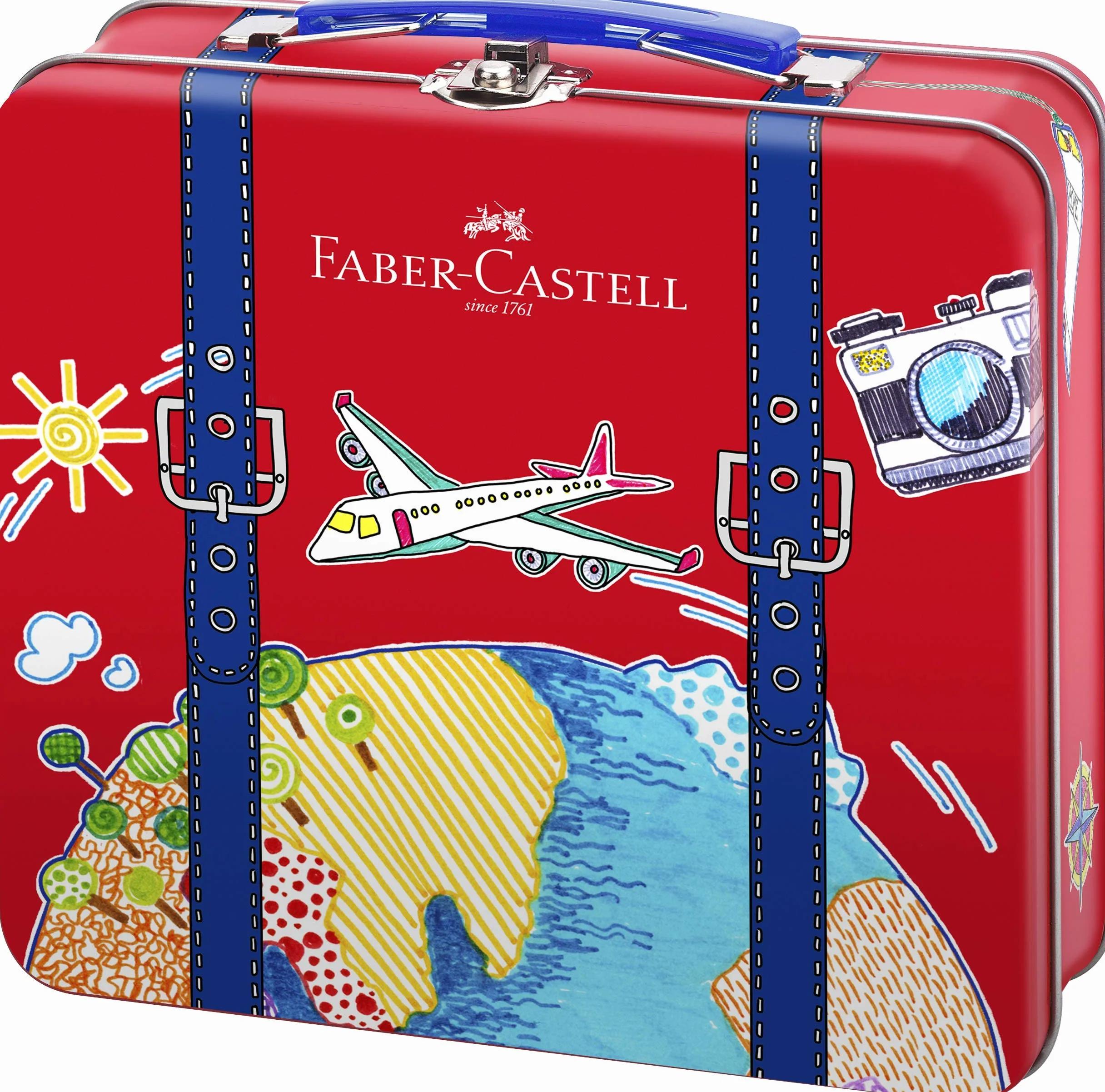 Faber-Castell 155535 Zestaw do Kolorowania, Wielokolorowy, 19.3 x 19 x 6.7 cm