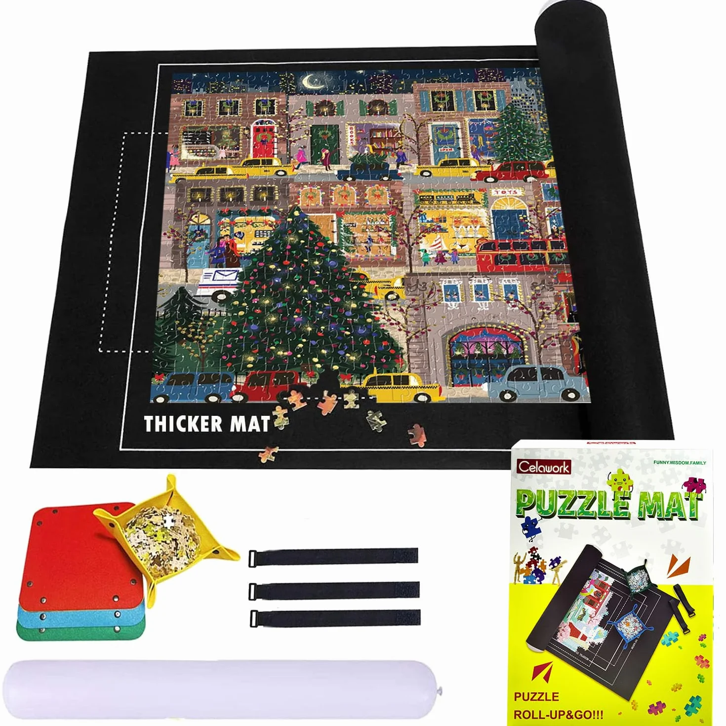 Celawork Mata do puzzli Jigsaw Rolls - do 1500, 2000, 3000 elementów - podkładka, mata rolowana (do 1500 sztuk)