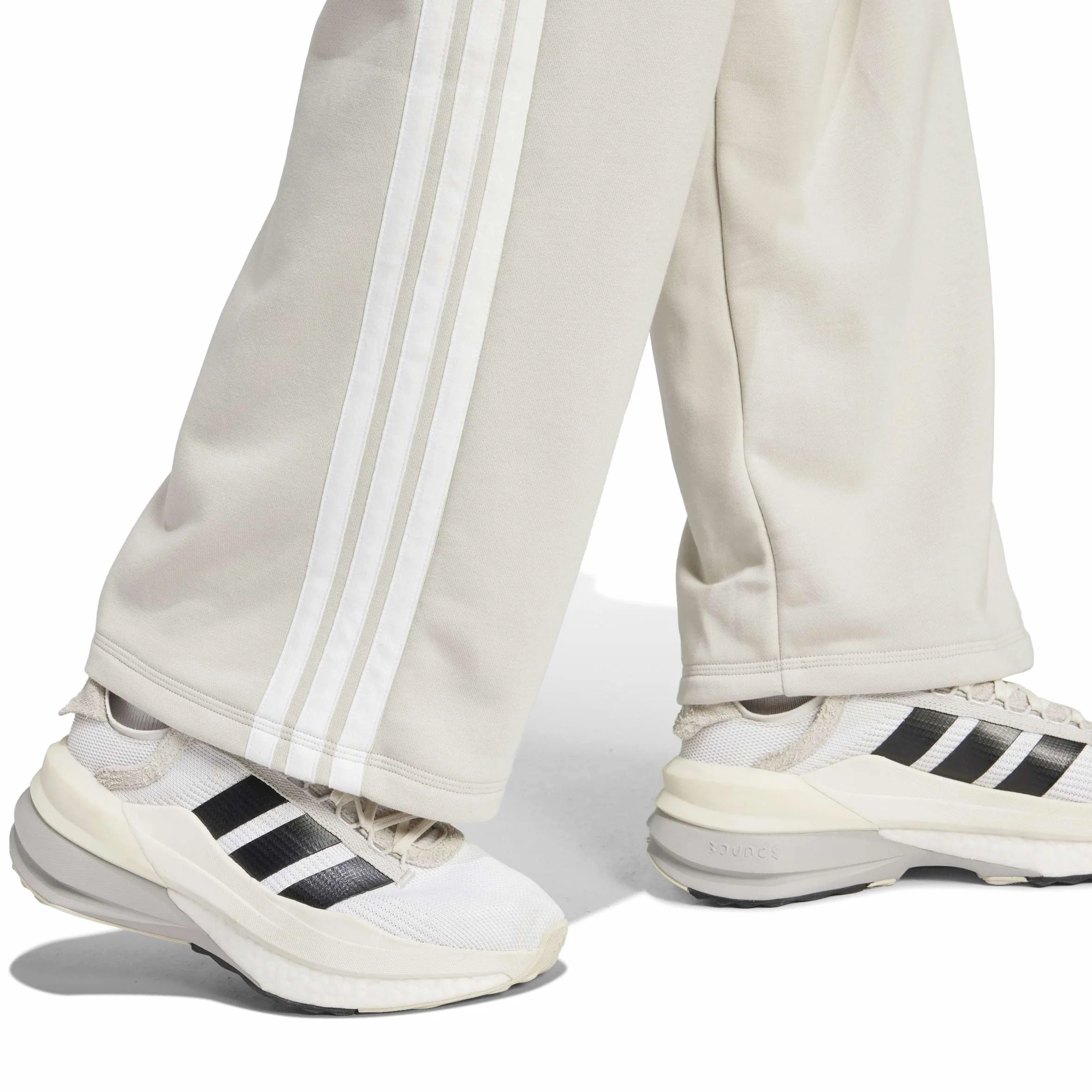 adidas Essentials 3-stripes Open Hem French Terry - Spodnie golfowe Kobiety