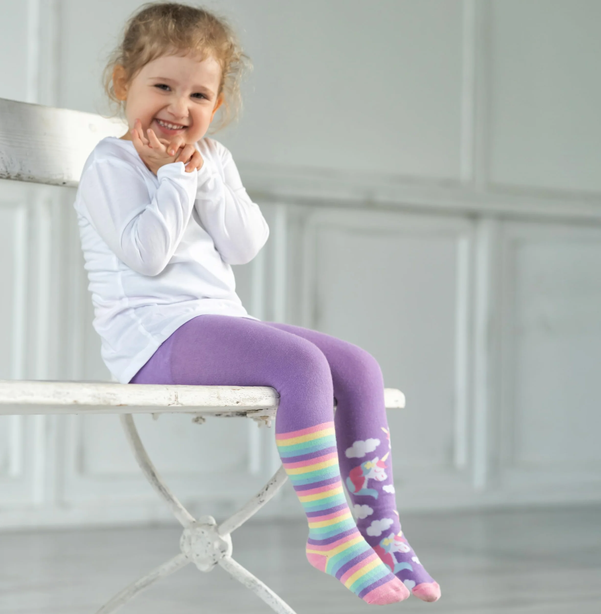 Playshoes Rajstopy Uniseks - dzieci Einhorn 2er Set