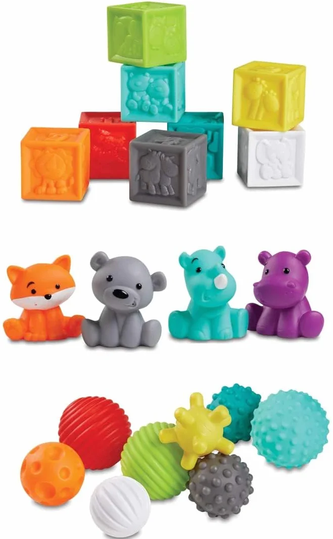 Infantino sensoryczny zestaw czasu do kąpieli typu Plug & Play