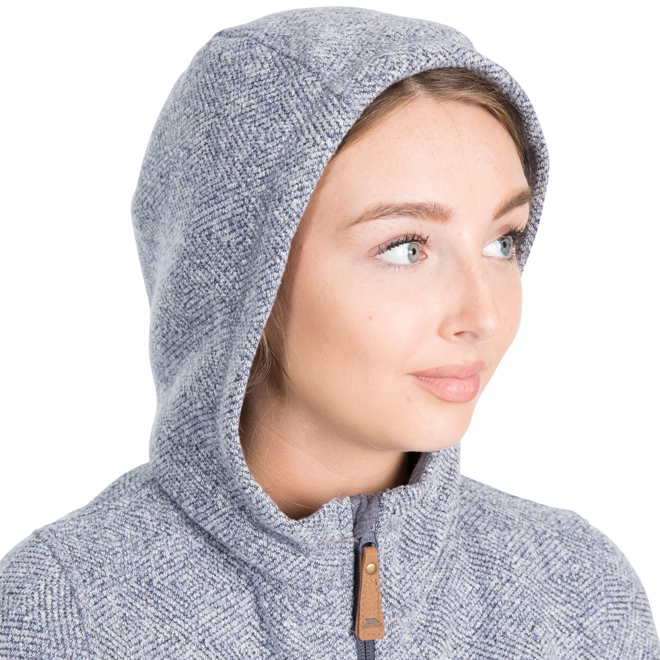 Trespass Ciepła kurtka z mikropolaru z kapturem 260 g/m² Kobiety Rezerwa
