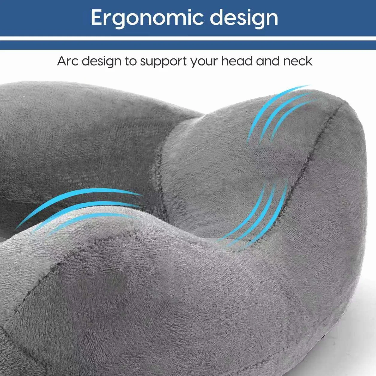 poduszka na szyję poduszka podróżna nadmuchiwana kompaktowa poduszka na kark ergonomiczna poduszka pod głowę z aksamitnie miękką, nadającą się do prania poszewką do kempingu, podróży, samolotu