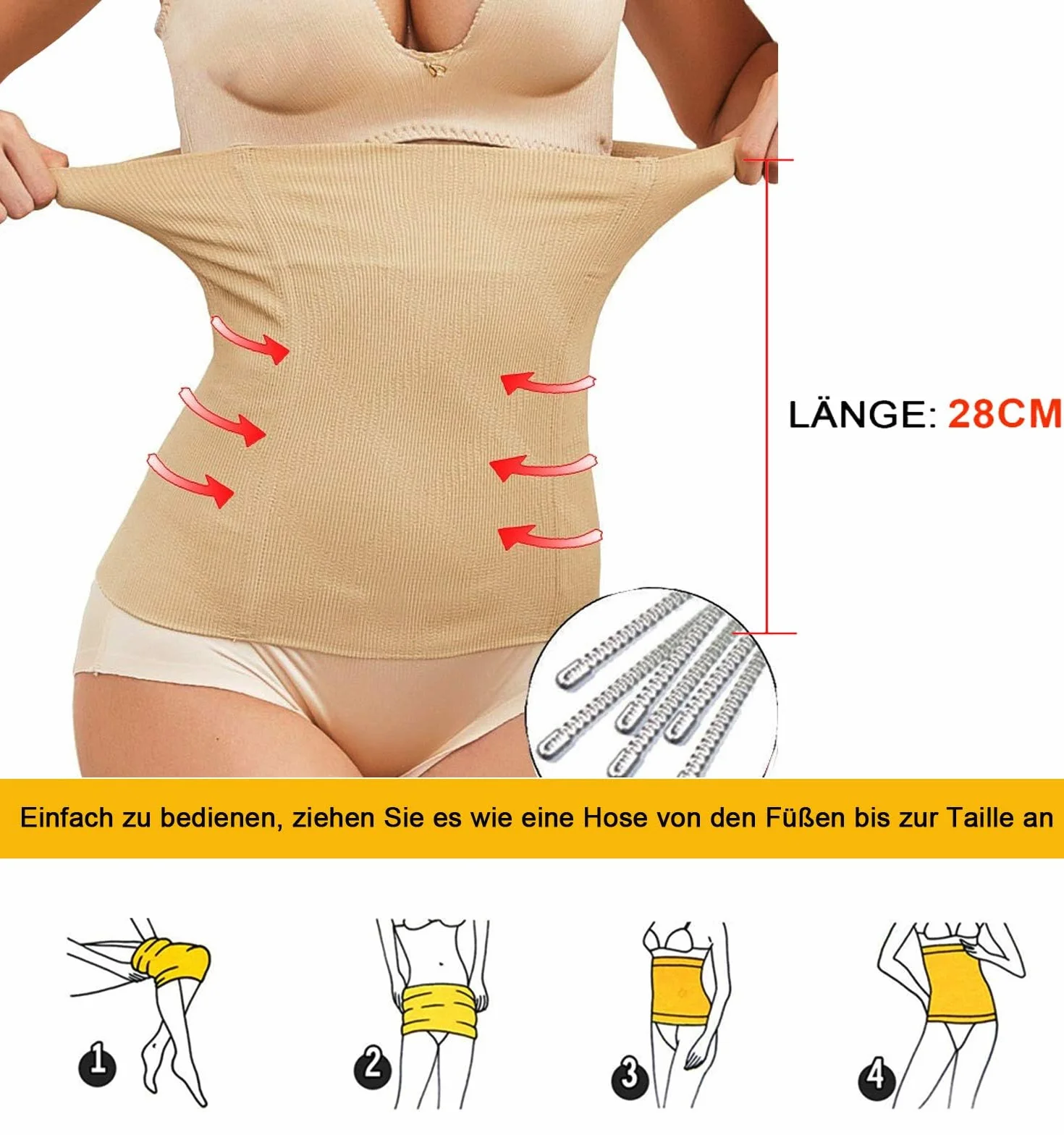 Gorset 2 w 1, wsparcie poporodowe, damski gorset wyszczuplający brzuch, gorset pod biustem, elastyczny odbudowujący brzuch, talię, gorset modelujący talię
