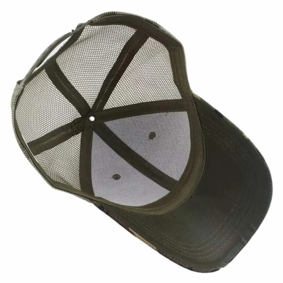 RUICHENG Letnia czapka z daszkiem, męska, outdoorowa, na polowanie, do baseballa, czapka z daszkiem, wojskowa zieleń, 56-60