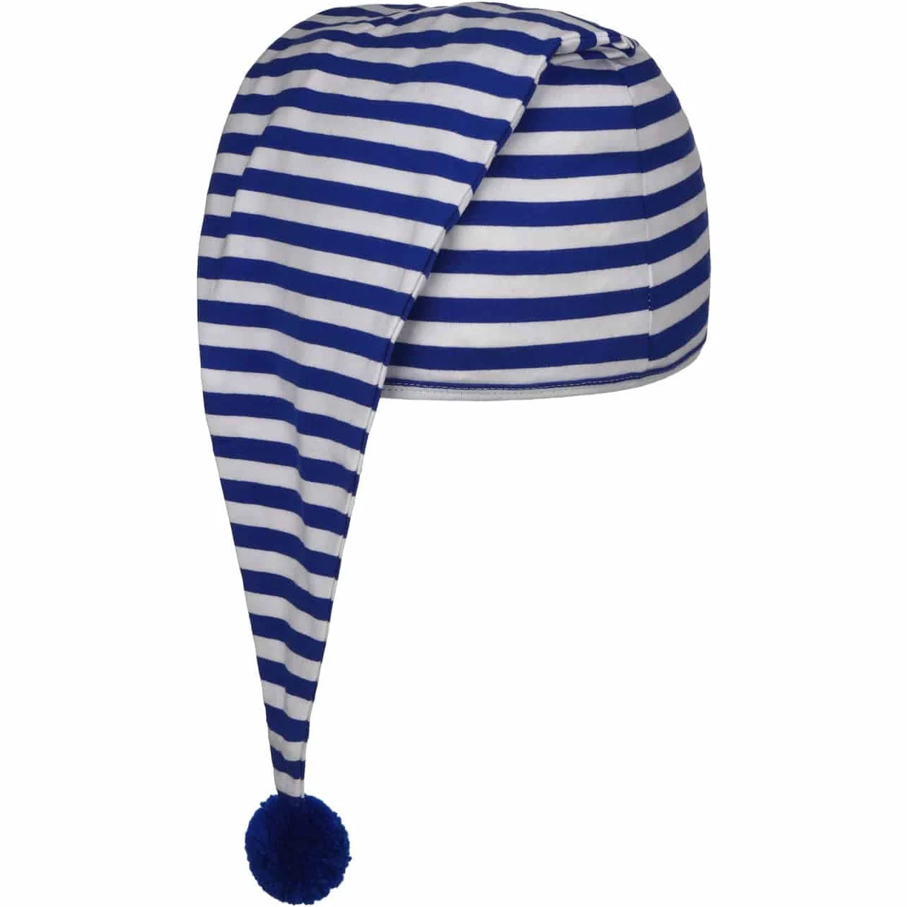 Lipodo Czapka do spania (56 cm długości) – dla kobiet i mężczyzn – czapka nocna z bawełny – czapka z pomponem One Size (53-60 cm) – czapka nocna z pomponem – czapka z kołeczkami do spania na noc