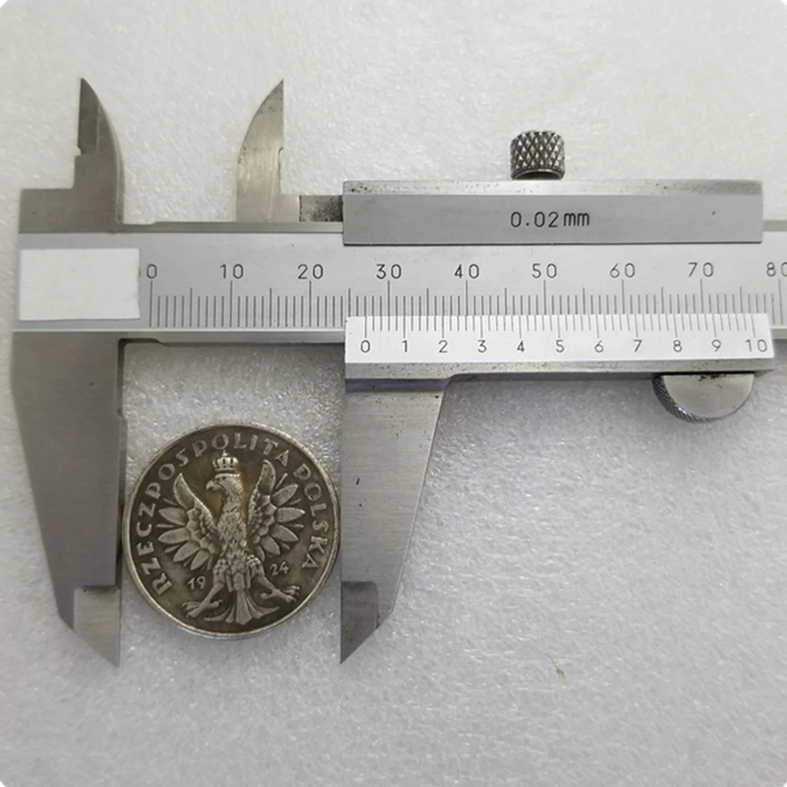 Starożytne rzemiosło Polska Polska 1 ZLOTE 1924 Moneta Dolar Srebrny, Domyślny