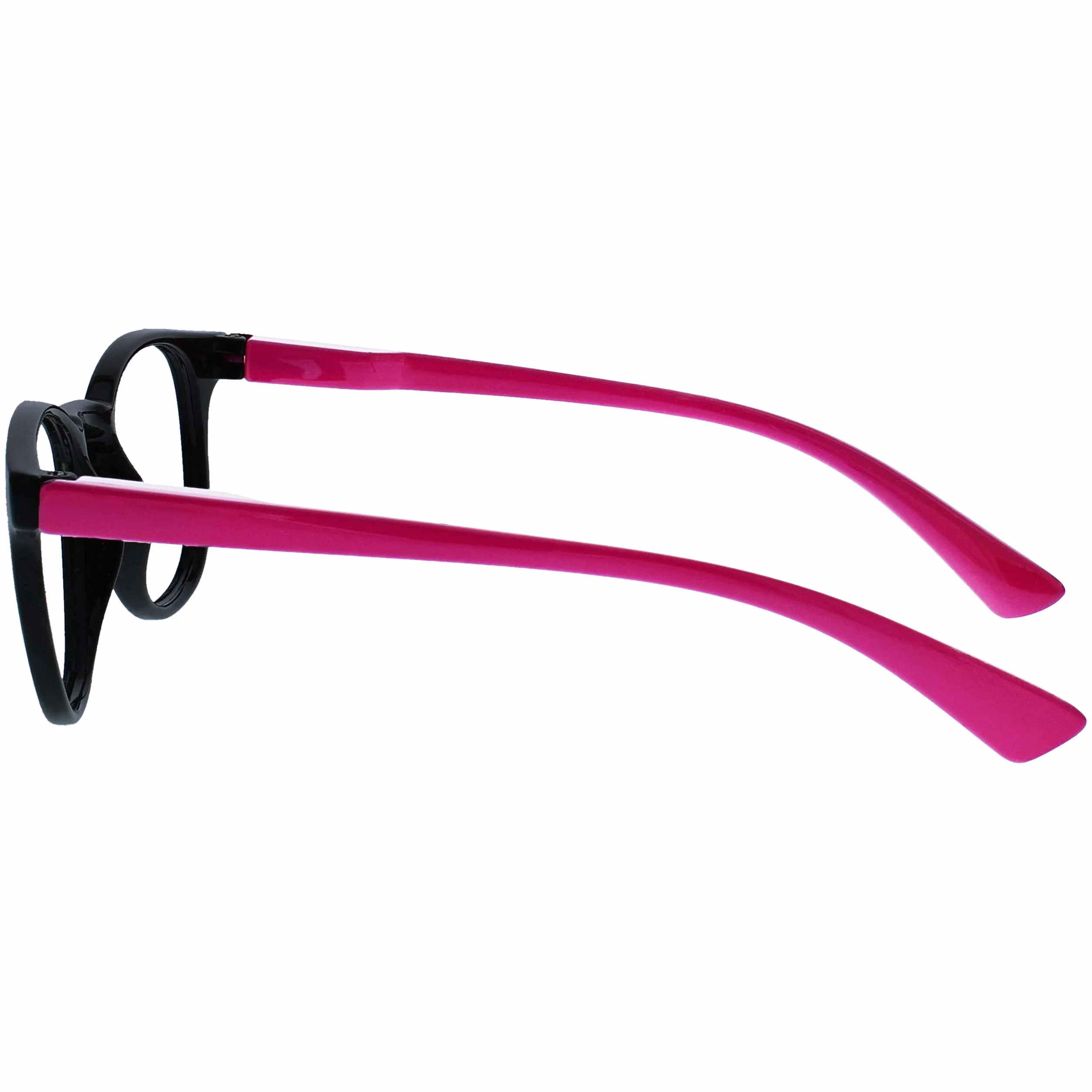 OPULIZE Dzieci dwupak niebieskie jasne okulary z pasującymi okularami przeciwsłonecznymi chłopcy dziewczęta wiek 6+ czarny neonowy różowy BS47-F BS47-F-000