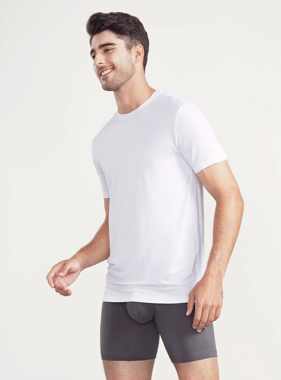 DAVID ARCHY Podkoszulek męski, oddychający, slim fit, miękki, z krótkim rękawem, koszulka basic, 3 lub 5 sztuk