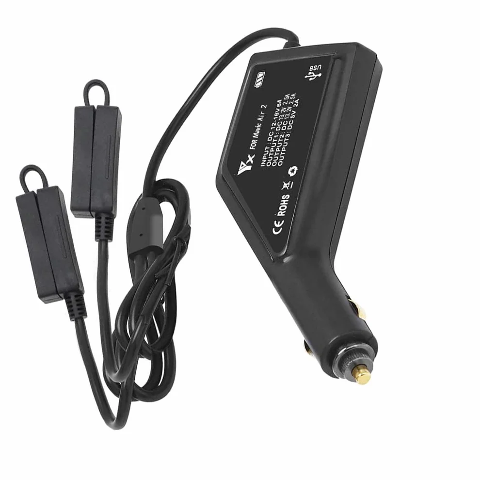 WANGCL Ładowarka samochodowa do drona 3 w 1 inteligentna ładowarka piasta drona bateria zdalne sterowanie ładowanie dla DJI Mavic Air 2 Air 2S
