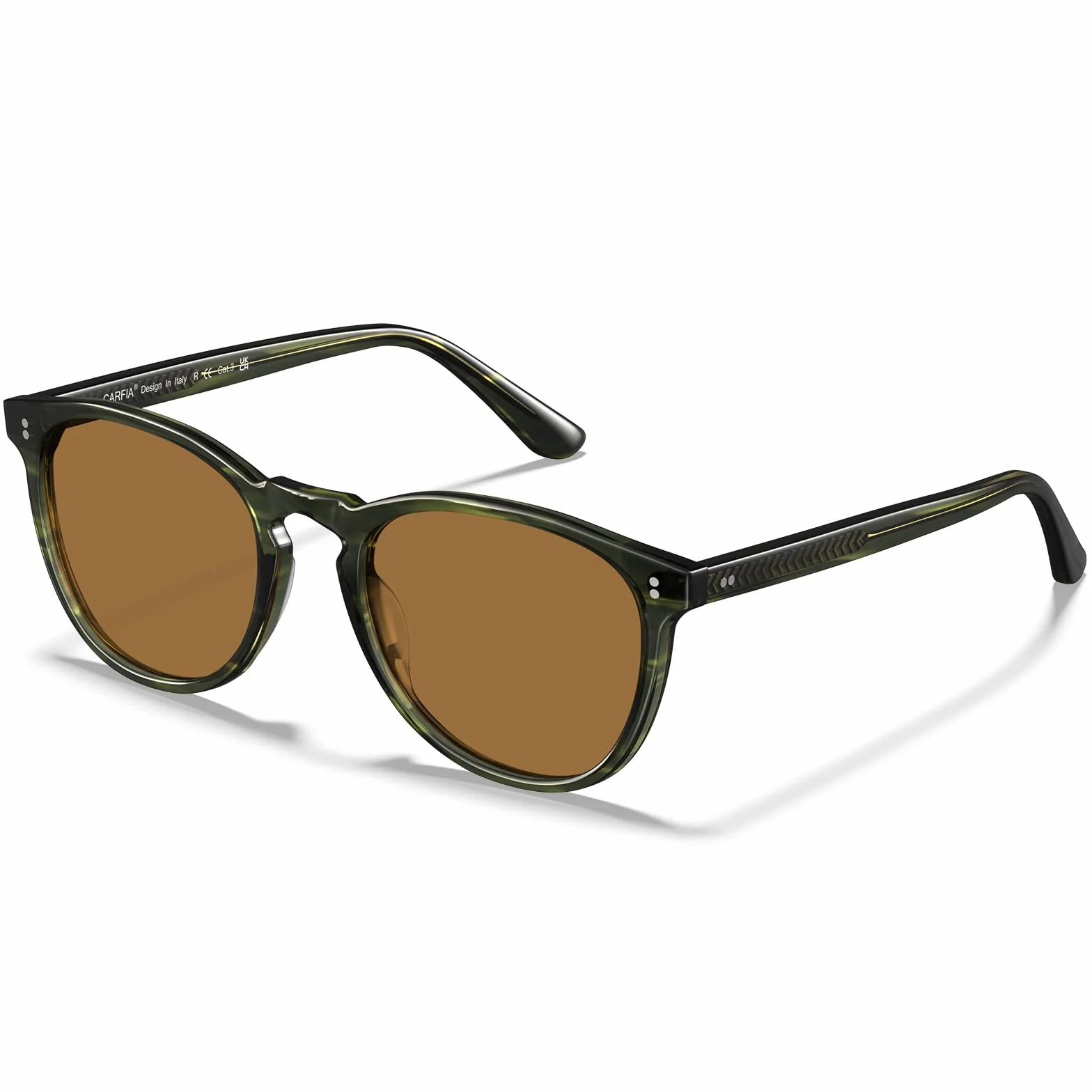 CARFIA Stylowe męskie okulary przeciwsłoneczne Polaryzacja Ochrona UV Damskie okulary przeciwsłoneczne z dziurką od klucza CA2307