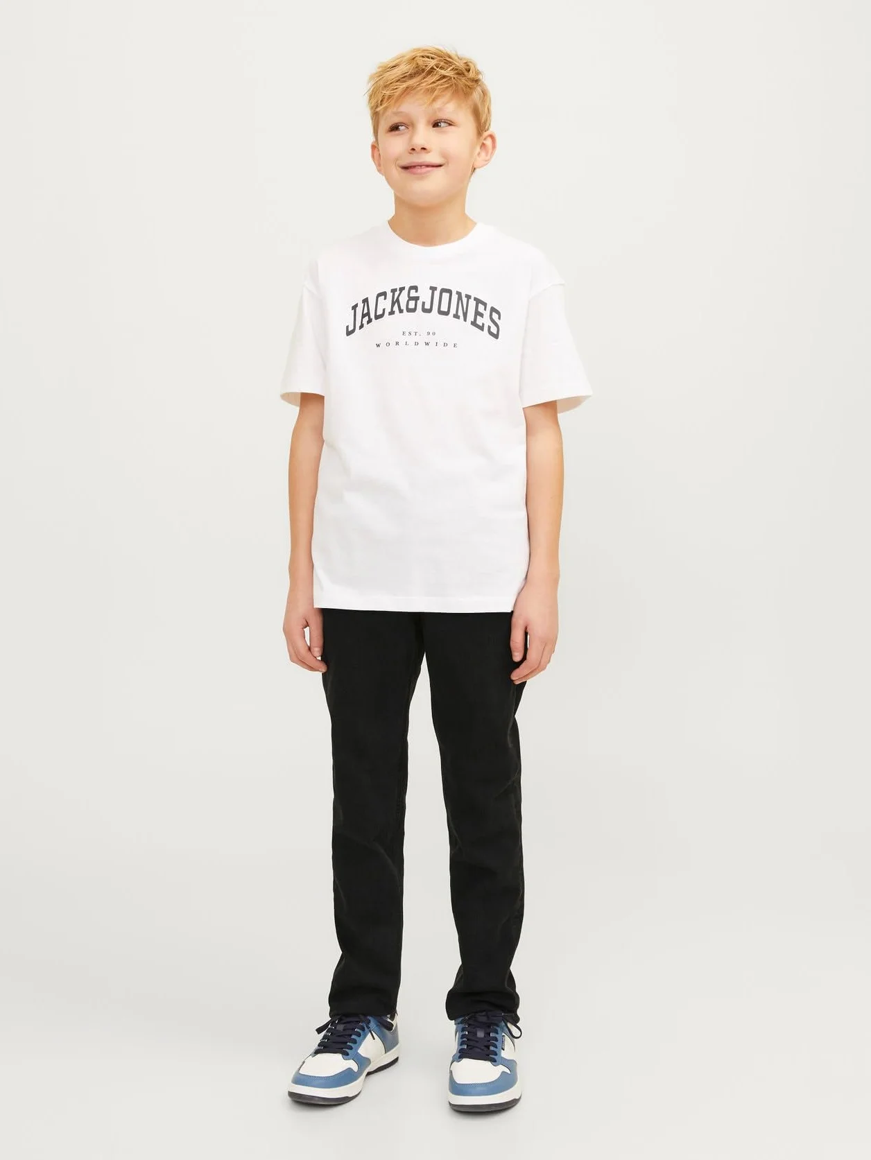 JACK & JONES Jjiglenn Jjelasticated Mf 996 Noos Mni - spodnie jeansowe Chłopcy