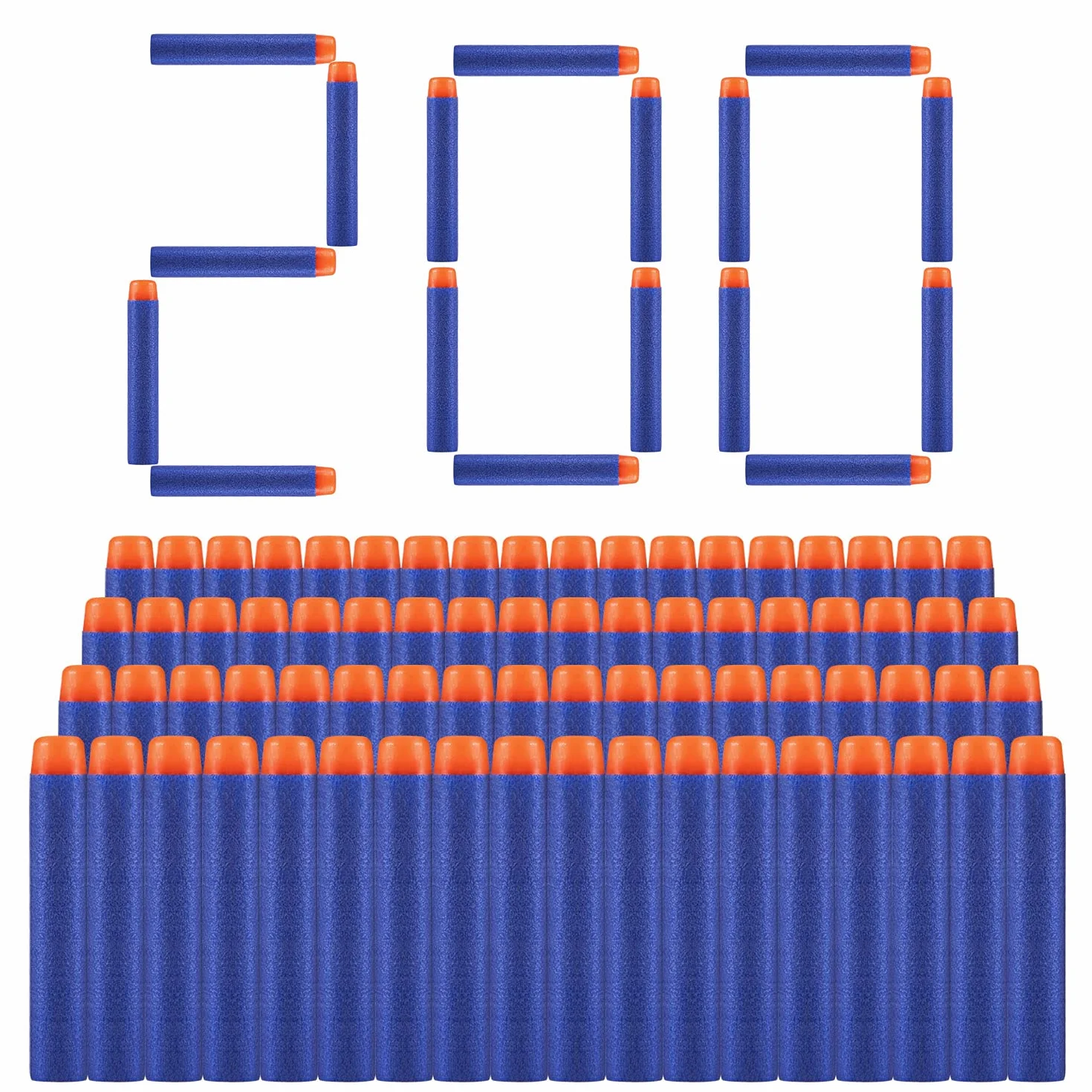 ZWOOS Rzutki do Nerf, 7,2 cm, do pistoletu zabawkowego Nerf N-Strike Elite Series Blasters, niebieskie