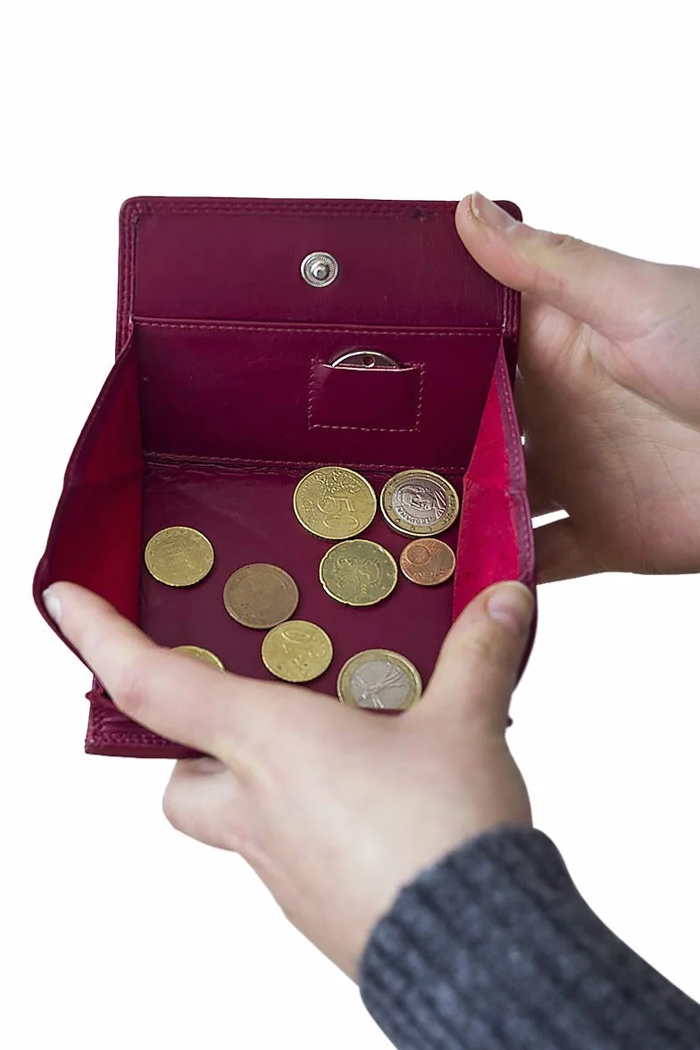 LEAS Portmonetka wiedeńskie pudełko z ochroną RFID z prawdziwej skóry, czerwone, edycja specjalna, czerwony, 11,5 x 9,5 x 2 centimètre