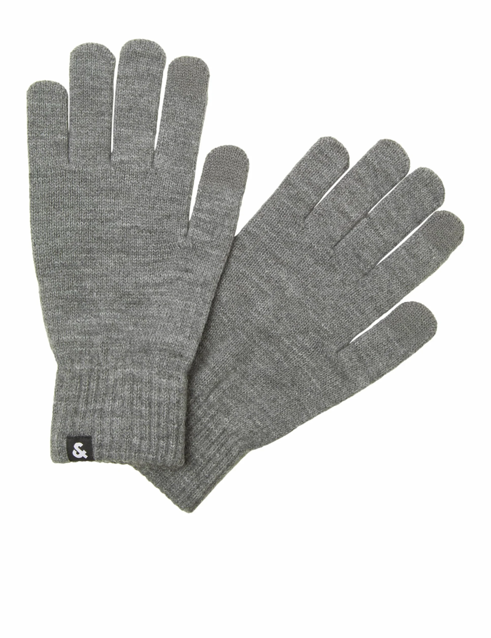 Jack & Jones Rękawiczki męskie, szary melanż, jeden rozmiar