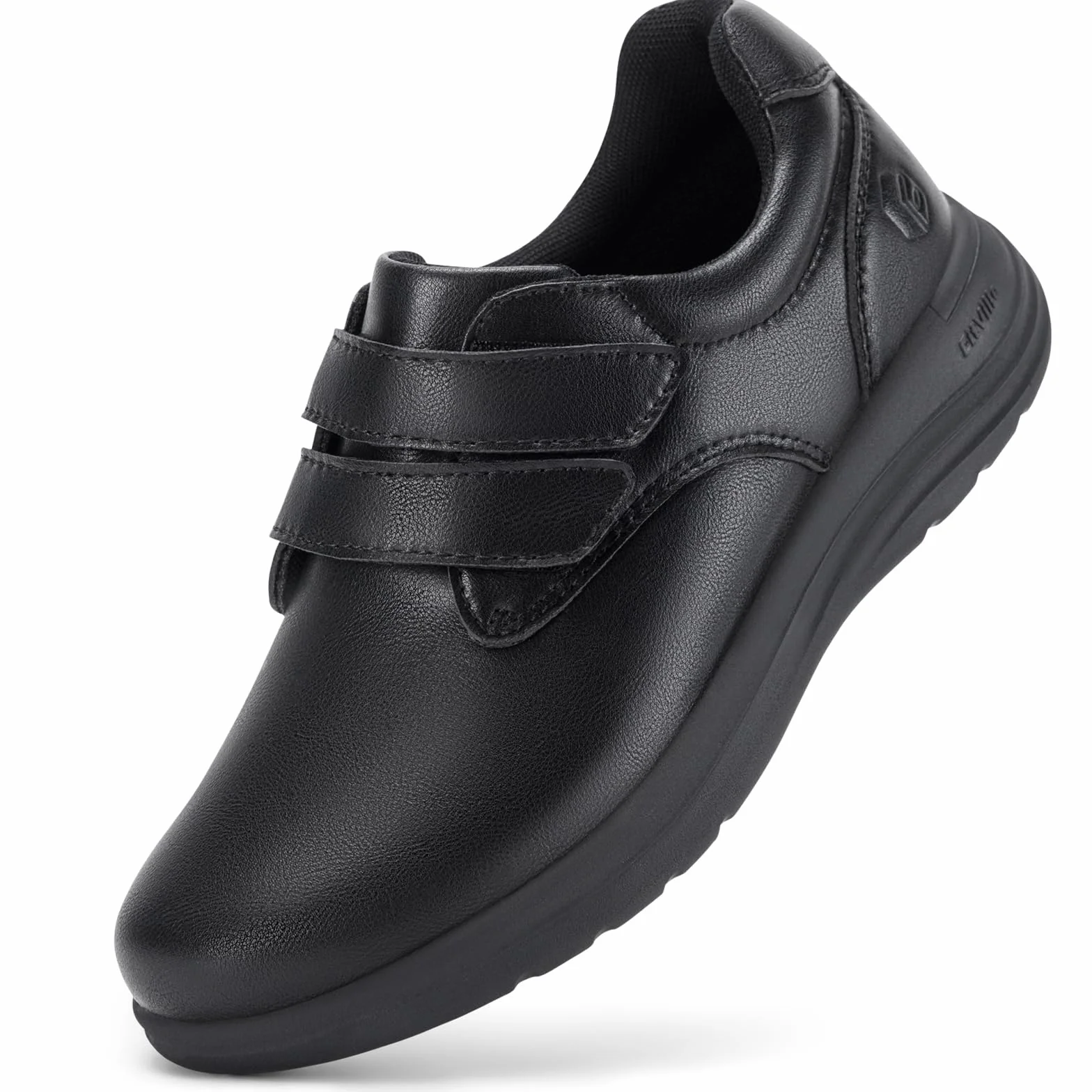 FitVille Diabetic Shoes Damskie bardzo szerokie skórzane kapcie ortopedyczne z regulacją na rzepy Wygodne eleganckie buty do chodzenia dla opuchniętych stóp