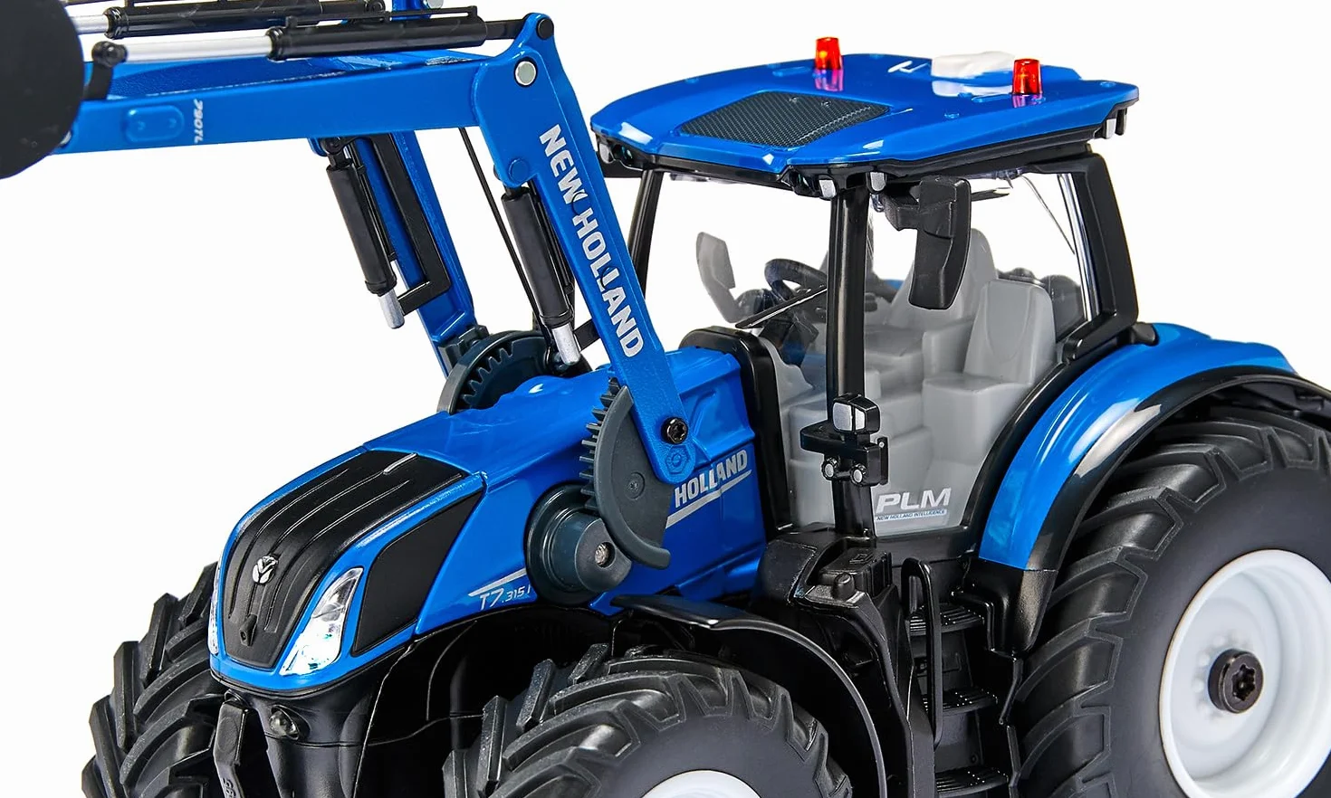 Siku 6797, New Holland T7.315 Traktor z ładowaczem czołowym, Niebieski, Metal,Tworzywo sztuczne, 1:32, Zdalnie sterowany, Bez pilota zdalnego sterowania, Możliwość sterowania przez aplikację