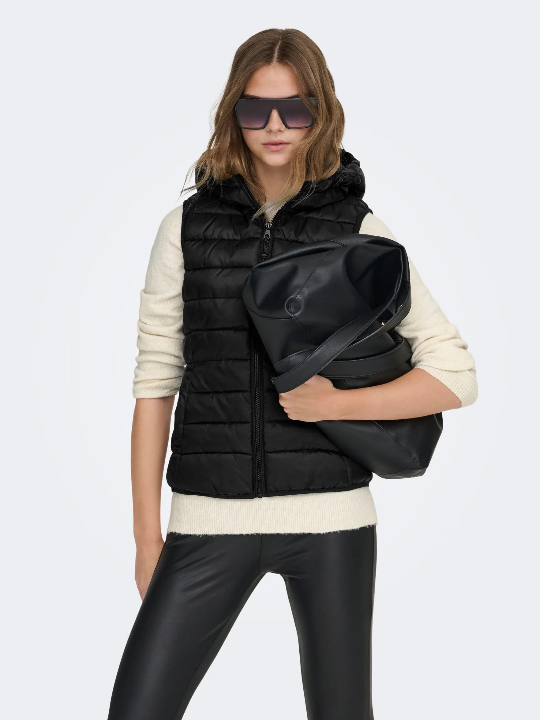ONLY kamizelka pikowana Kobiety Onlnewtahoe Hood Waistcoat Otw Noos