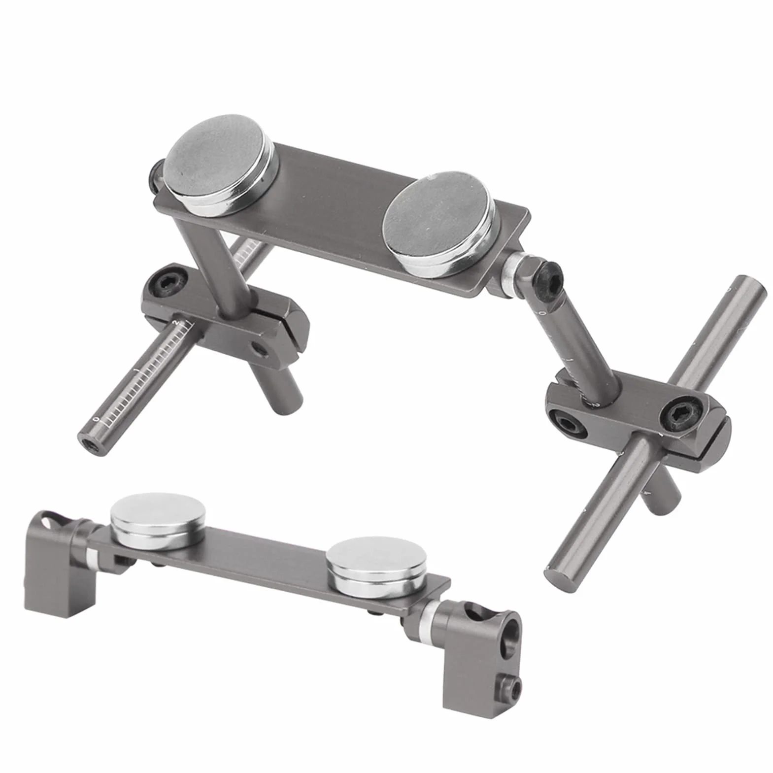 Zestaw do Montażu na Karoserii Samochodu RC, Aluminiowy Magnetyczny Uchwyt Magnetyczny na Karoserię Zestaw do Niewidocznego Mocowania na Karoserię, Magnetyczny Uchwyt na Karoserię do(Tytan)