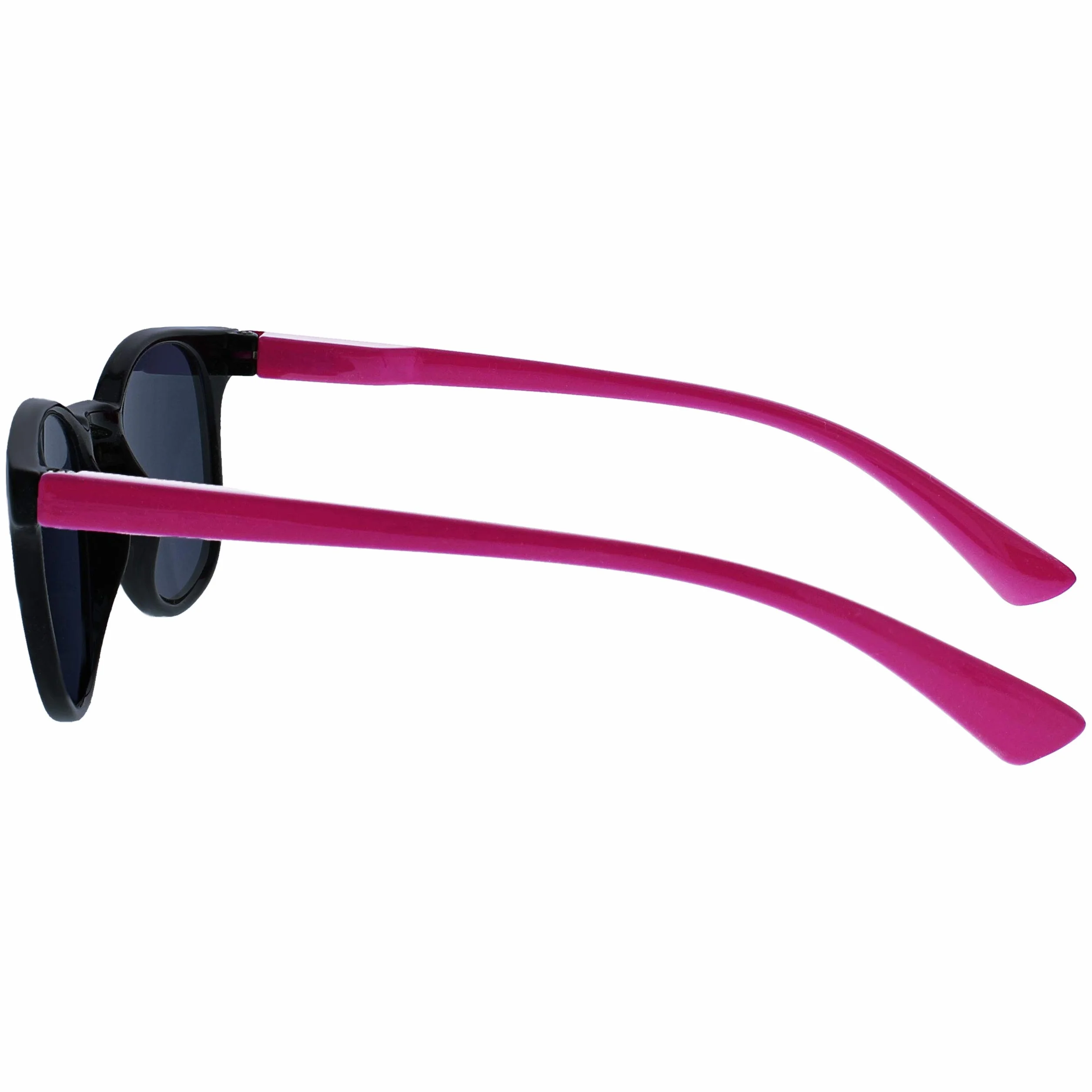 OPULIZE Dzieci dwupak niebieskie jasne okulary z pasującymi okularami przeciwsłonecznymi chłopcy dziewczęta wiek 6+ czarny neonowy różowy BS47-F BS47-F-000