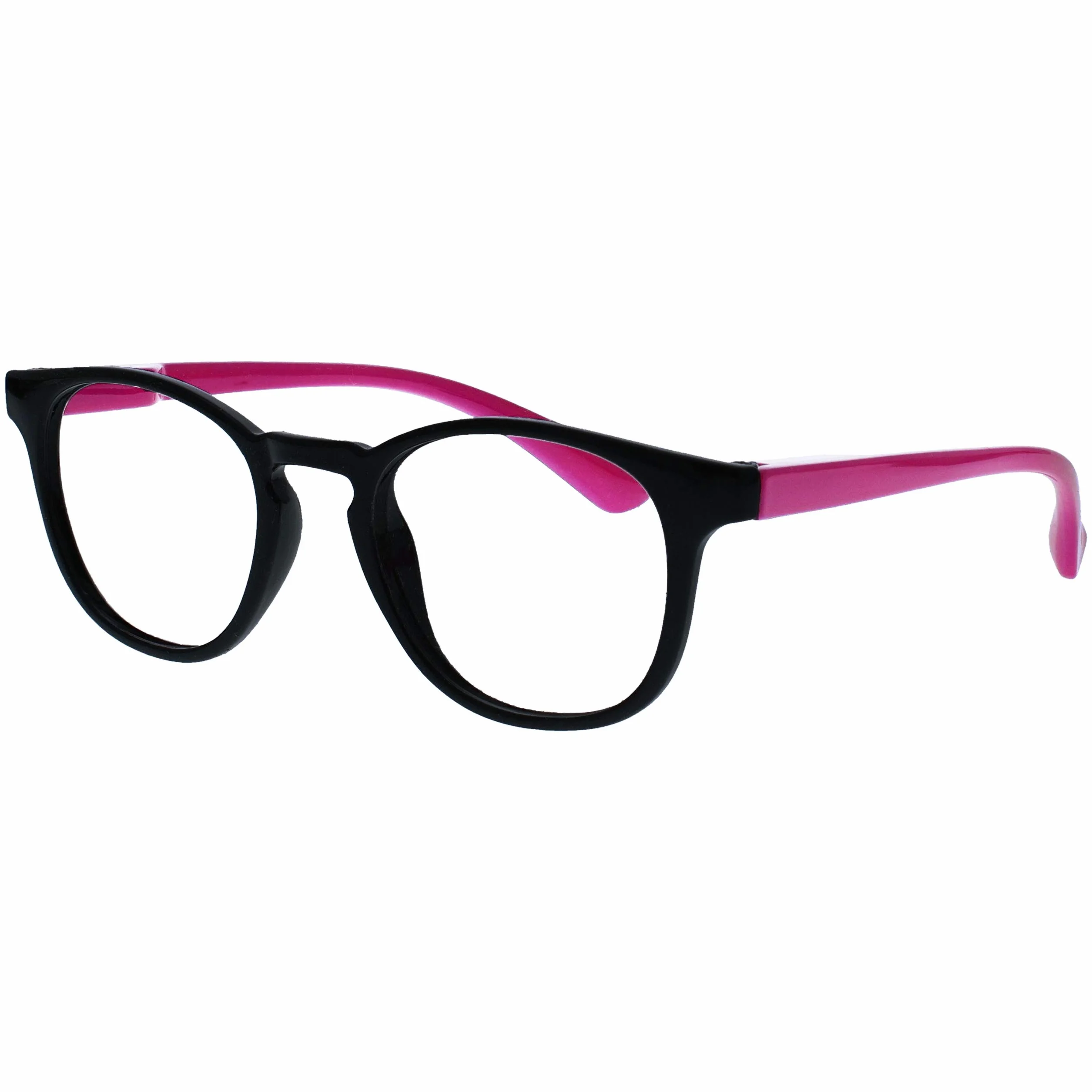 OPULIZE Dzieci dwupak niebieskie jasne okulary z pasującymi okularami przeciwsłonecznymi chłopcy dziewczęta wiek 6+ czarny neonowy różowy BS47-F BS47-F-000