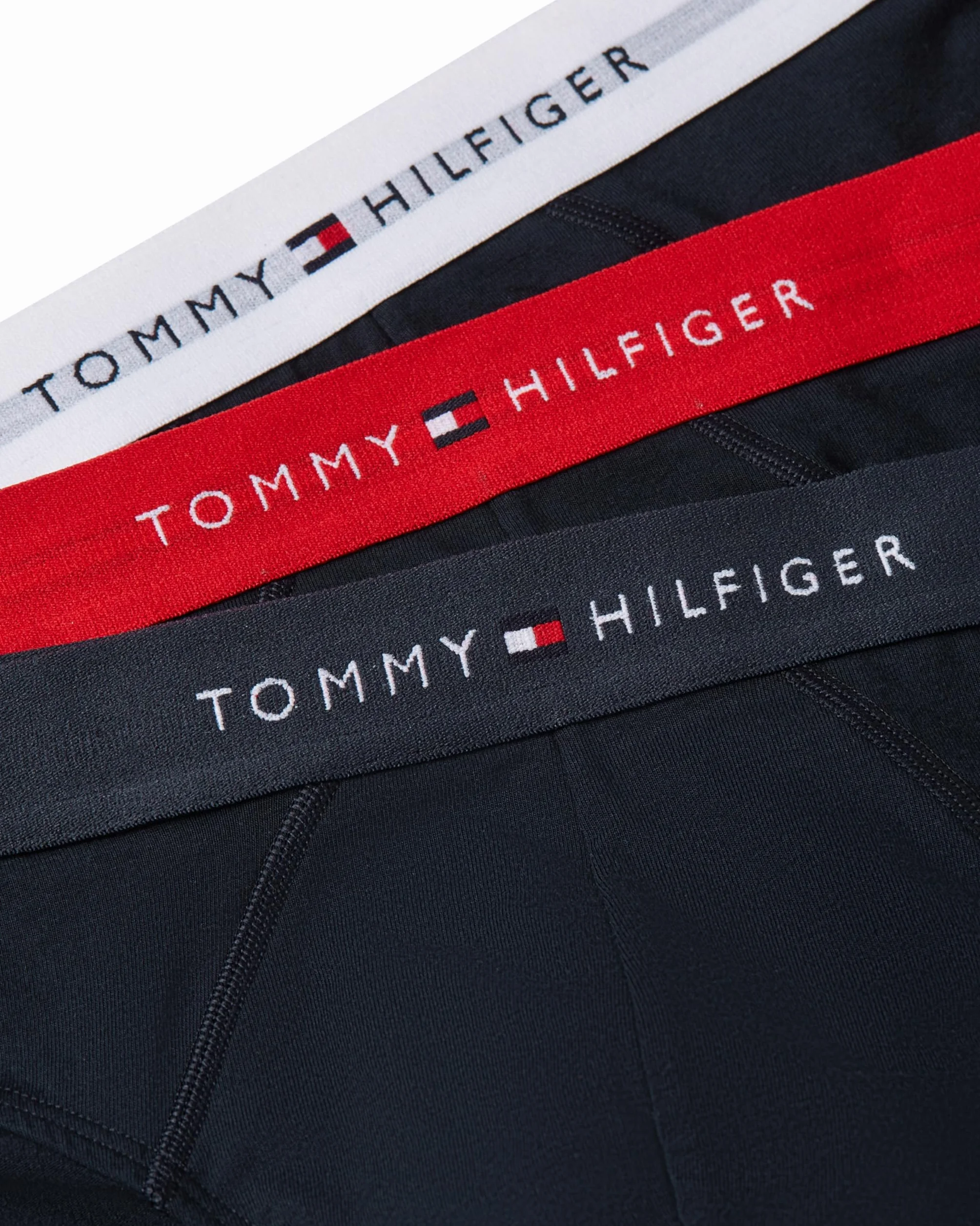 Tommy Hilfiger Majtki męskie, Czarny (Sky/Primary Red/White), XL
