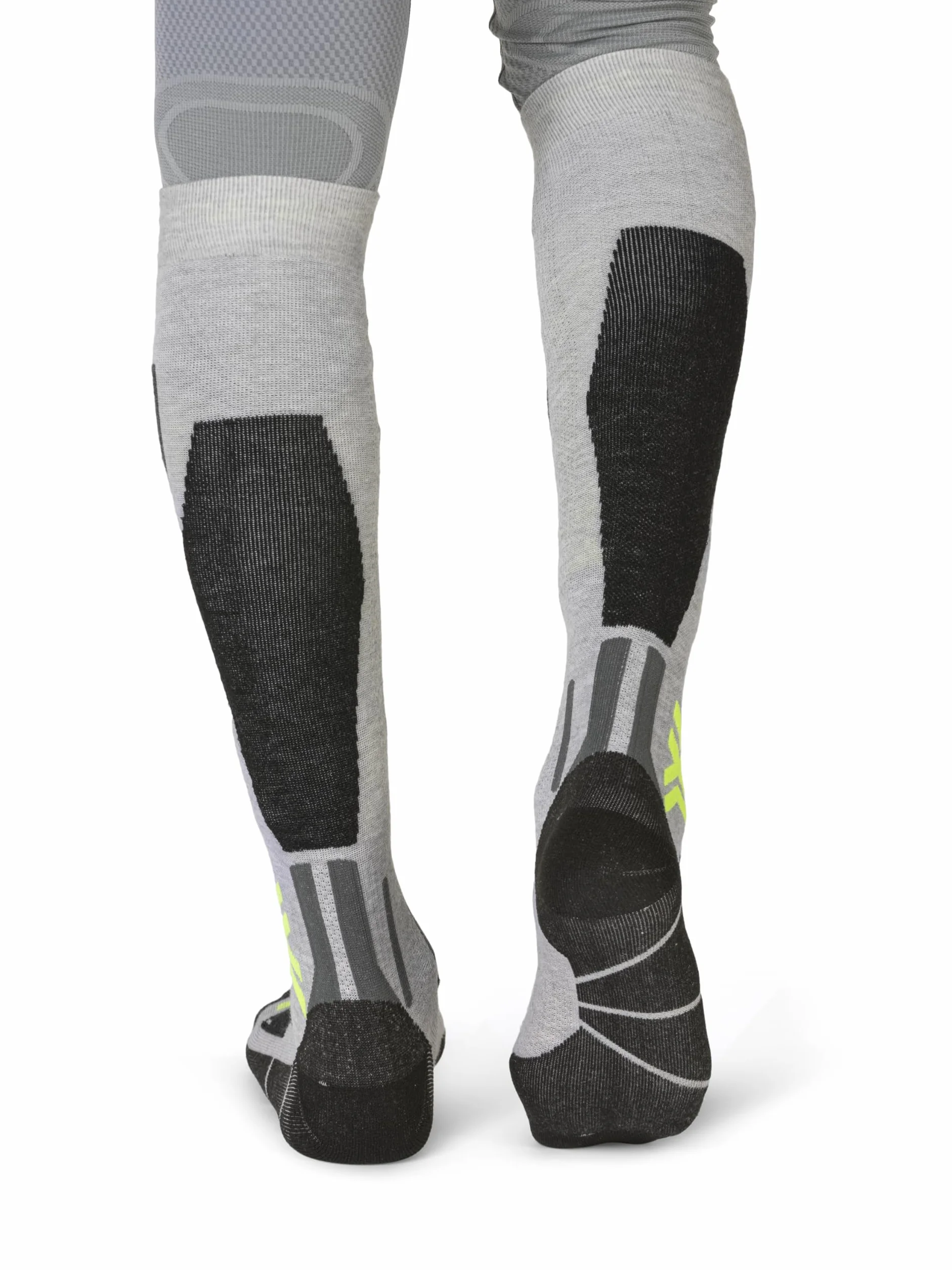 X-Socks Snowboard Discover OTC - wysokowydajne skarpety snowboardowe z bandażem O-Ring - najwyższy komfort i wsparcie podczas jazdy na snowboardzie - Sage Green/English Lawn, 39-41