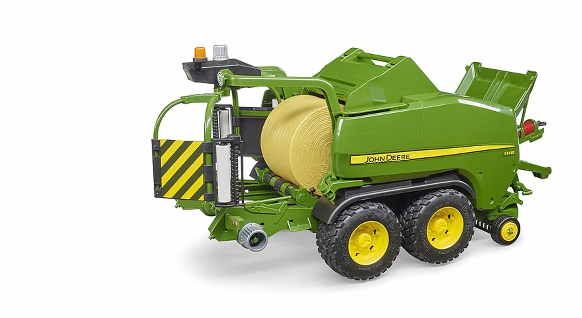bruder 02032 - John Deere C441R owijarka do bel okrągłych - 1:16 Farma, rolnictwo, ciągnik, przyczepa, kombajn, owijarka do bel, akcesoria do kombajnów