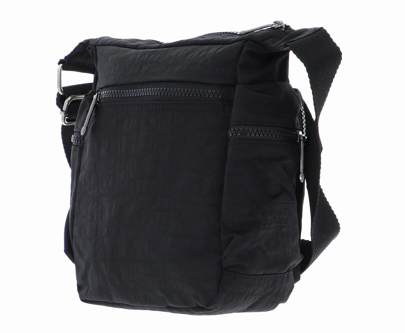 camel active Journey męska torba na ramię, czarny, 24,5x13x24, 000375