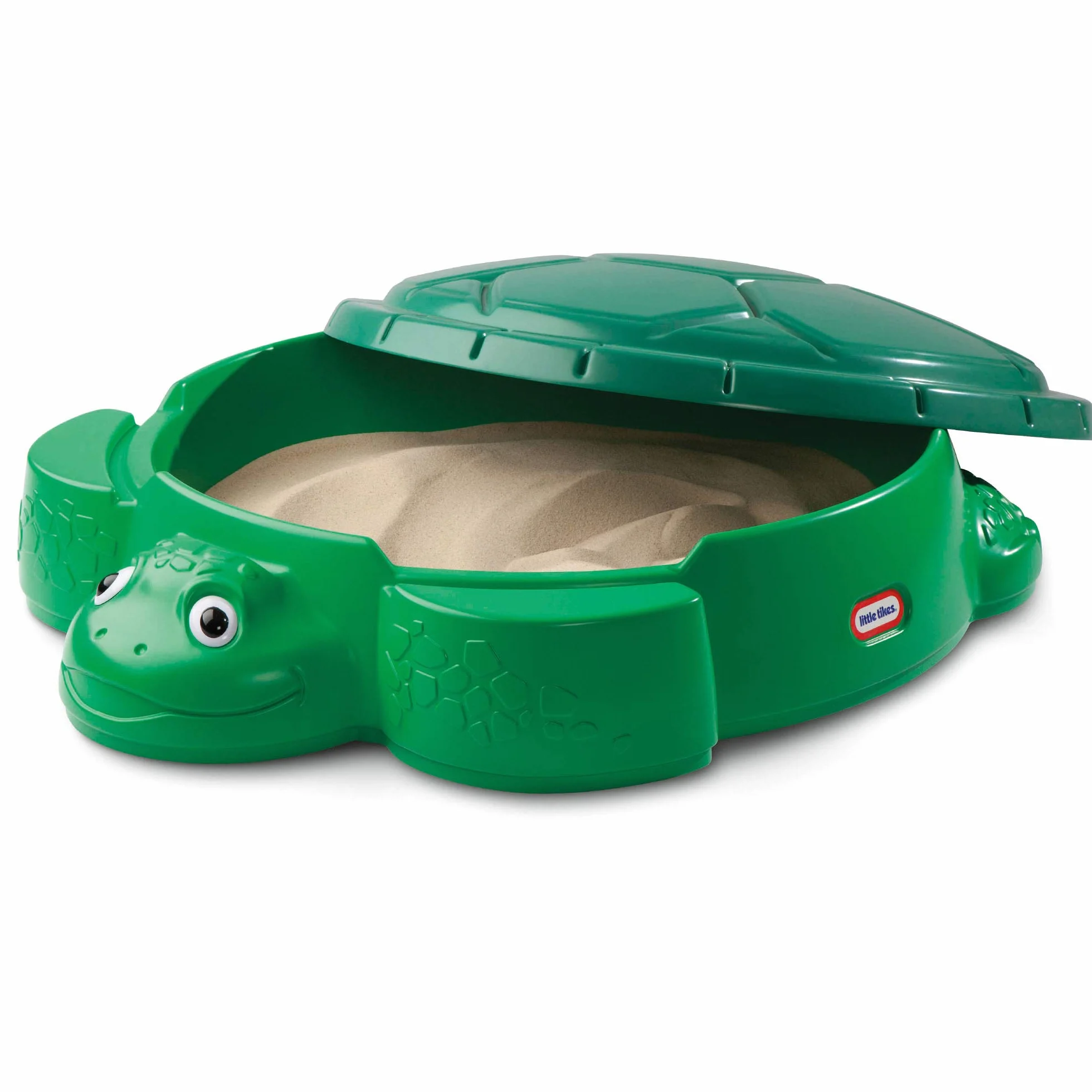 Little Tikes Piaskownica Żółw - do Zabaw Ogrodowych. Bezpieczna i Przenośna Letnia Zabawka, Brodzik i Schowek. Zachęca do Kreatywnej Zabawy. Zabawka Ogrodowa dla Dzieci w Wieku od 12 Miesięcy