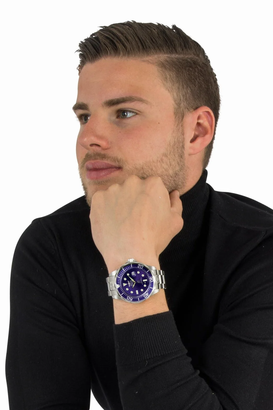 Invicta Grand Diver Męski zegarek automatyczny ze stali nierdzewnej - 47 mm