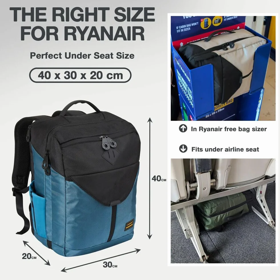 Cabin Max Equator X Carry On podróżna torba kabinowa, Niebieski Galapagos, 24L