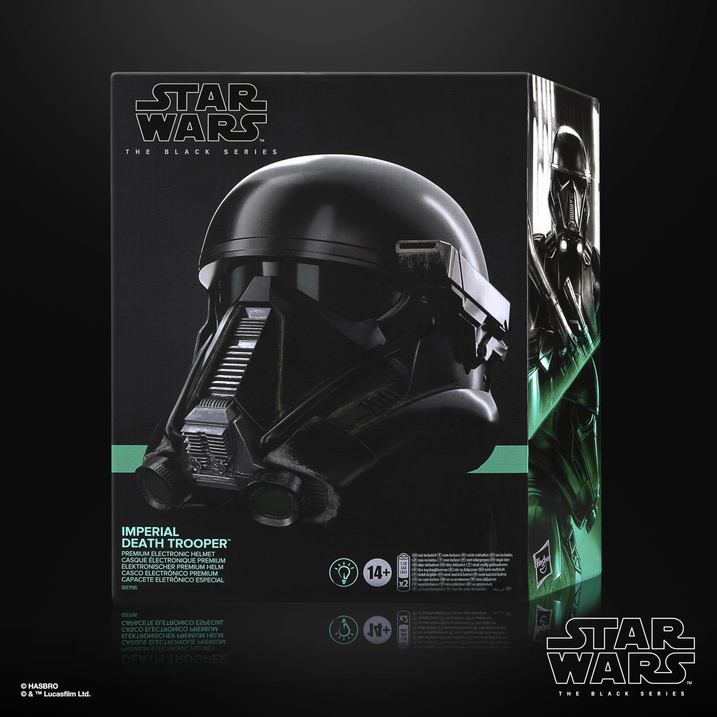 Hasbro Star Wars optymalnej jakości Elektroniczny Hełm Imperialnego Szturmowca Śmierci z Kolekcji Star Wars The Black Series, Zabawka Tematyczna dla Dorosłych