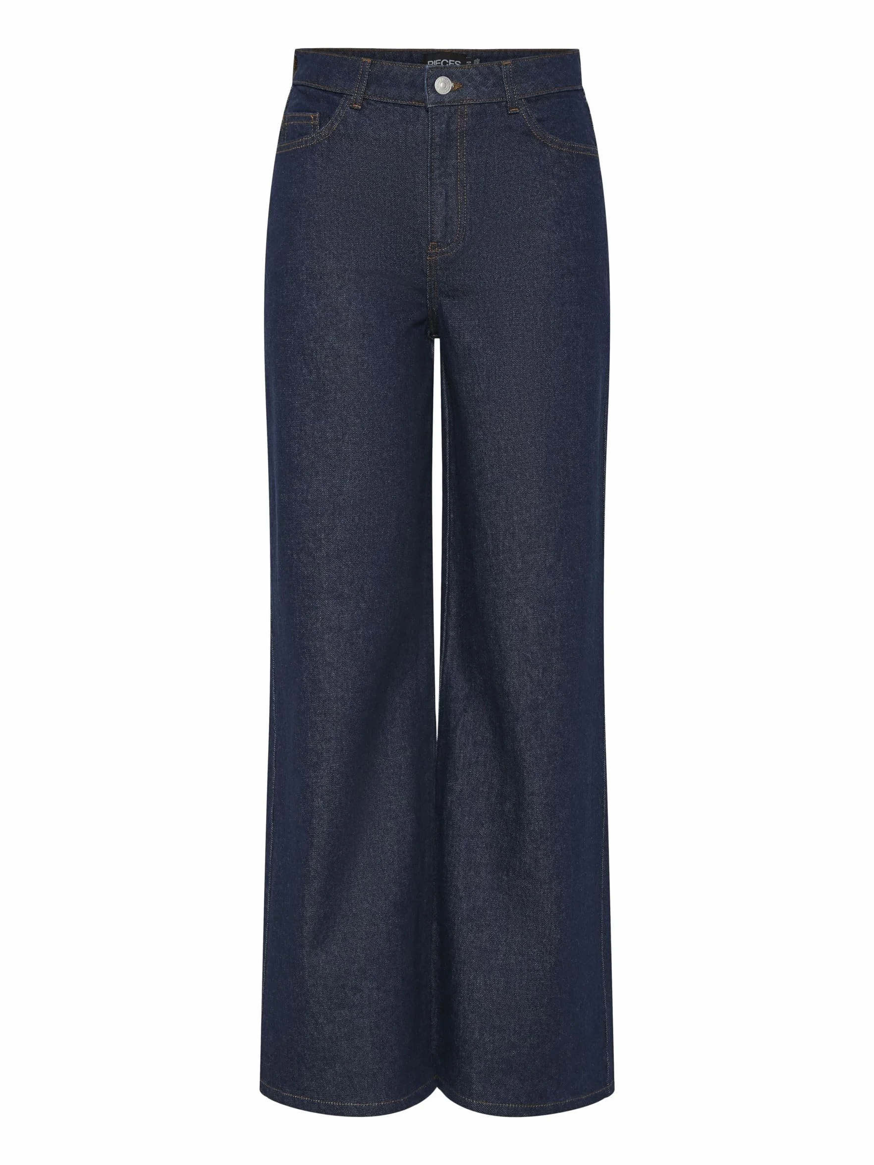 PIECES Pcselma Hw Wide Jeans Rinse Noos Bc - Szerokie dżinsy Kobiety