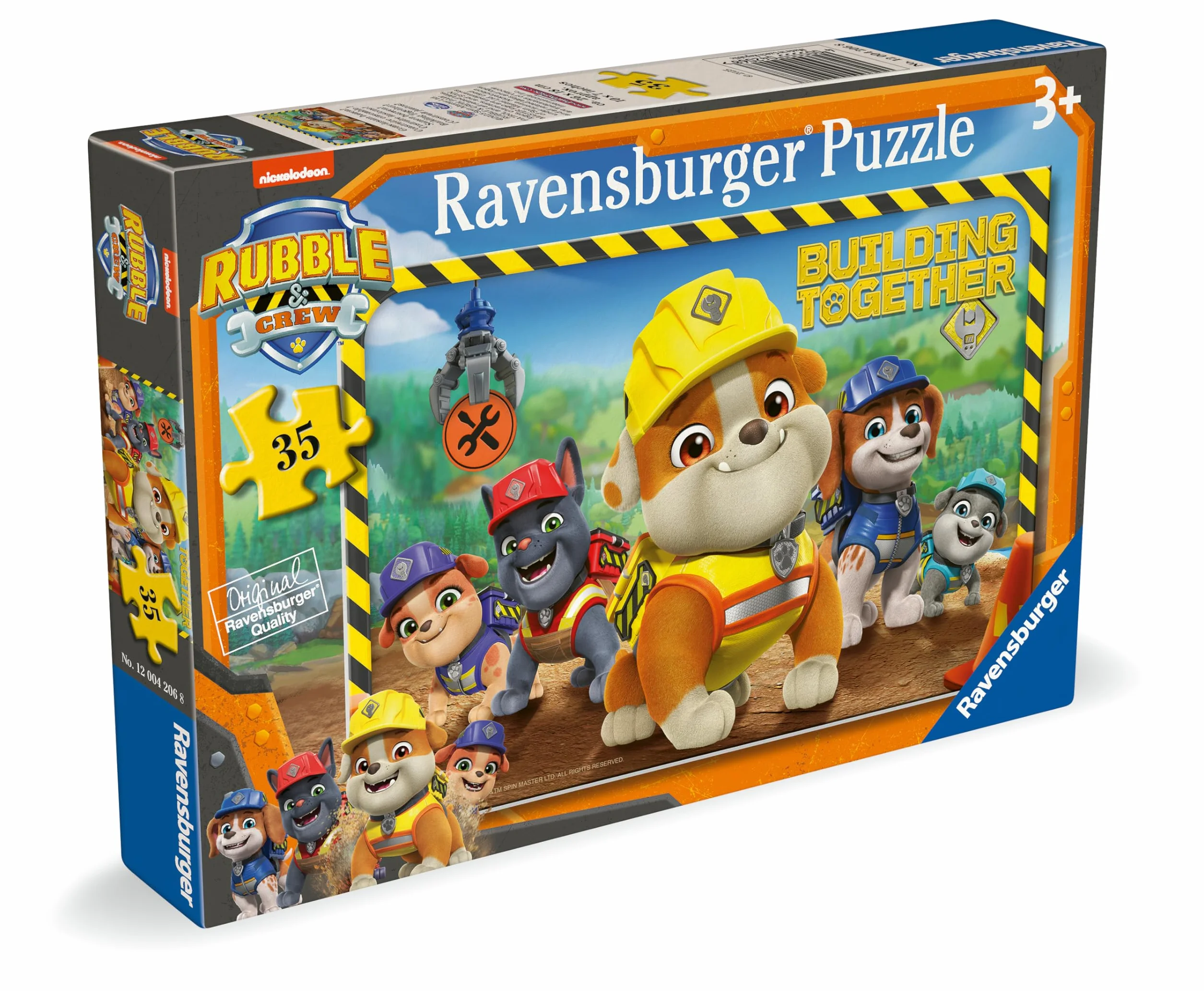 Ravensburger - Puzzle Rubble & Crew, puzzle dla dzieci 3 lata, puzzle 35 elementów, 26,5 x 18 cm