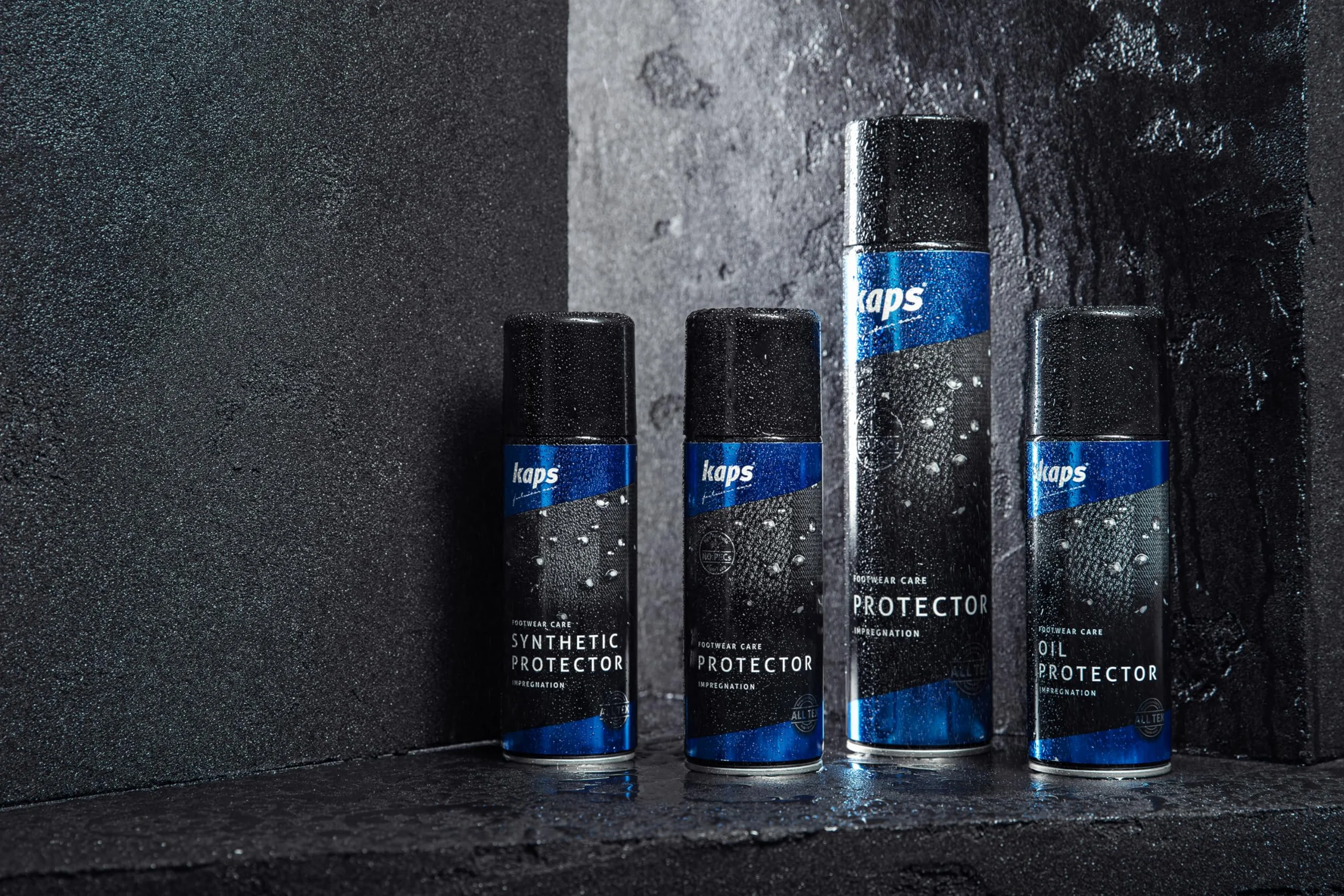 Kaps Synthetic Protector - Impregnat w Sprayu do Obuwia i Odzieży, Do Skór Syntetycznych, Gładkich, Zamszu, Nubuku oraz Delikatnych Materiałów Tekstylnych.