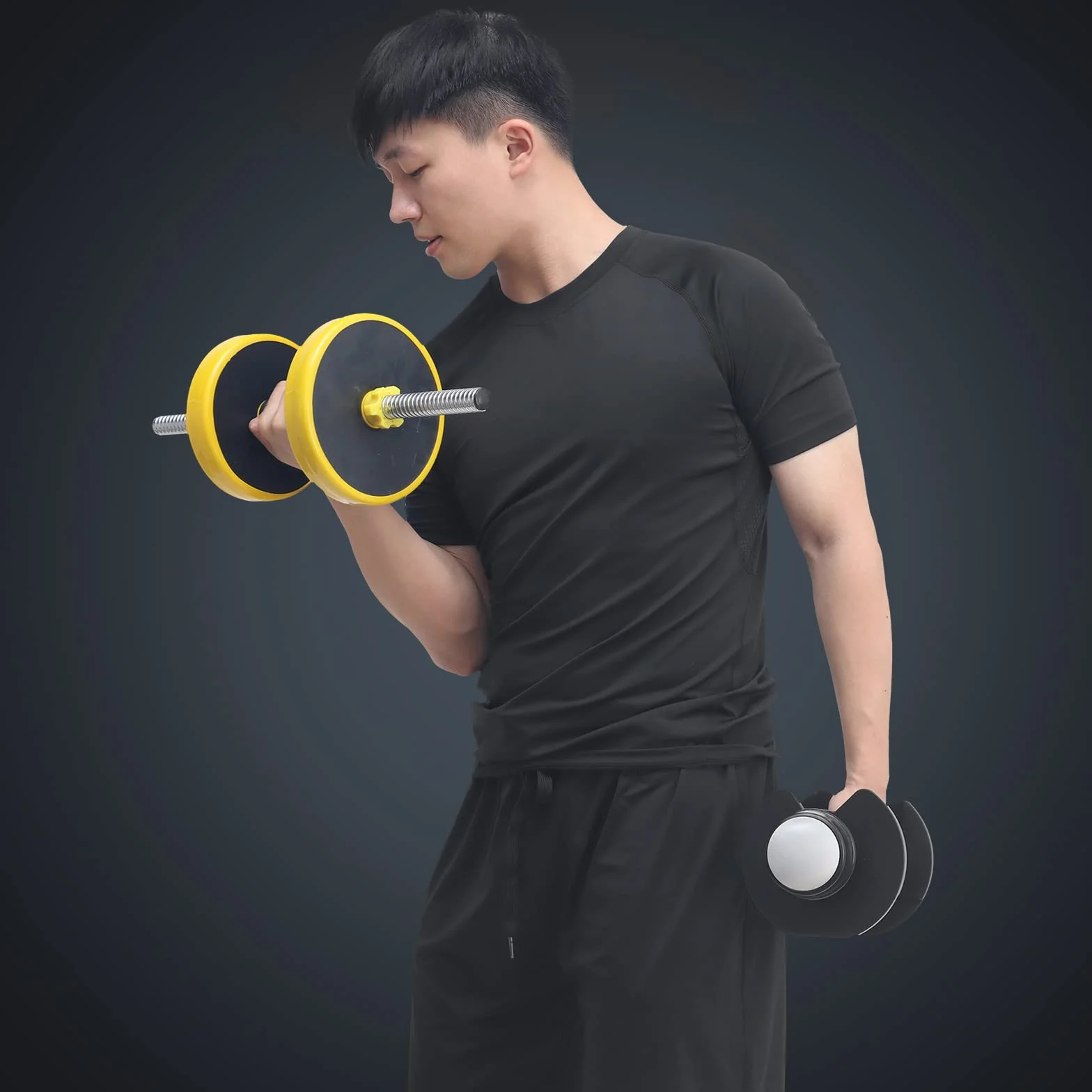 JULY'S SONG Odzież sportowa dla mężczyzn, kompresyjna, zestaw 5 sztuk, odzież fitness, dres treningowy, elastyczna odzież sportowa, na siłownię, do biegania, na zewnątrz