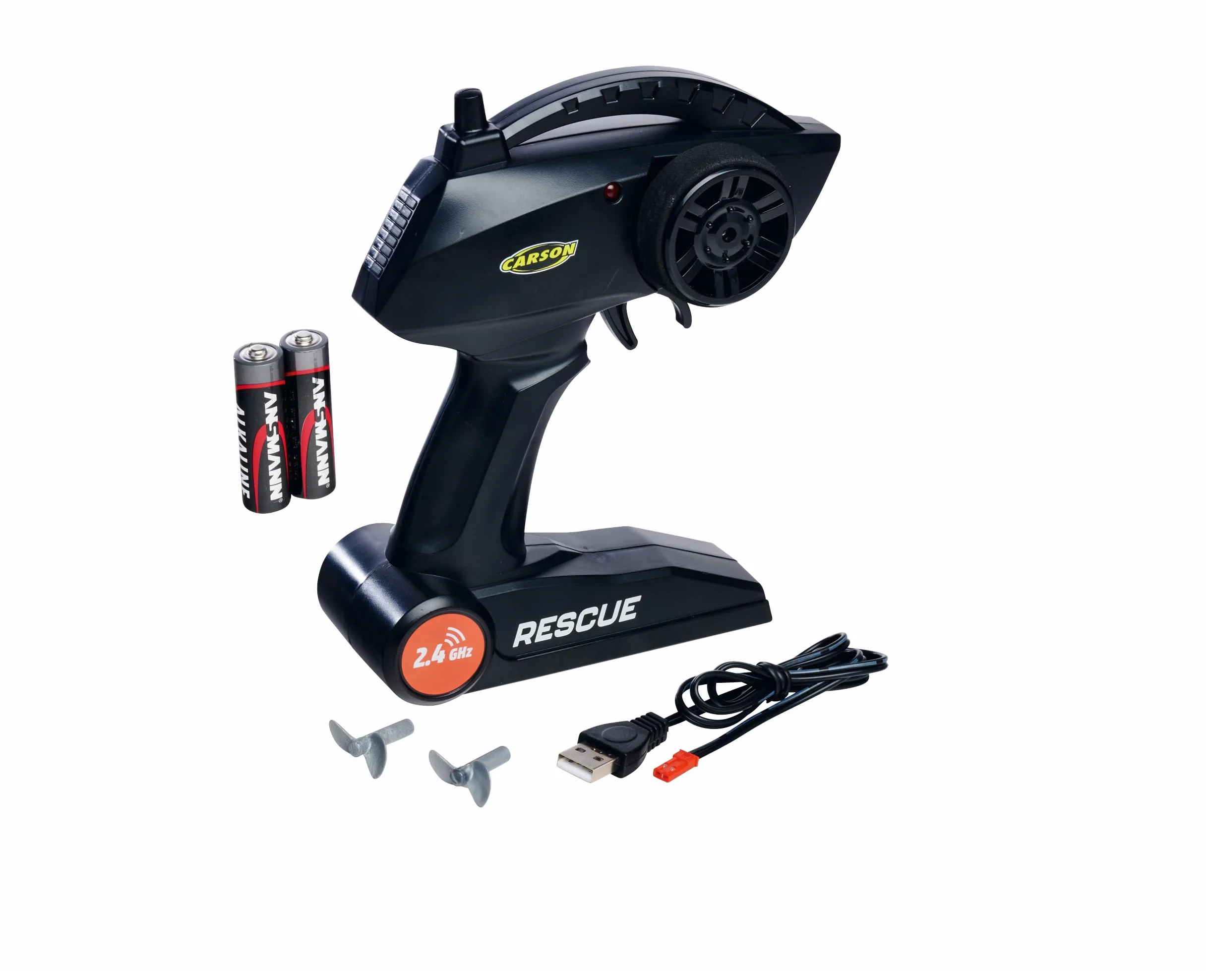 Carson 500108058 RC Rescue 2.4G 100% RTR - zdalnie sterowana łódź, łódź RC, zabawka zdalnie sterowana dla dzieci i dorosłych, pilot zdalnego sterowania