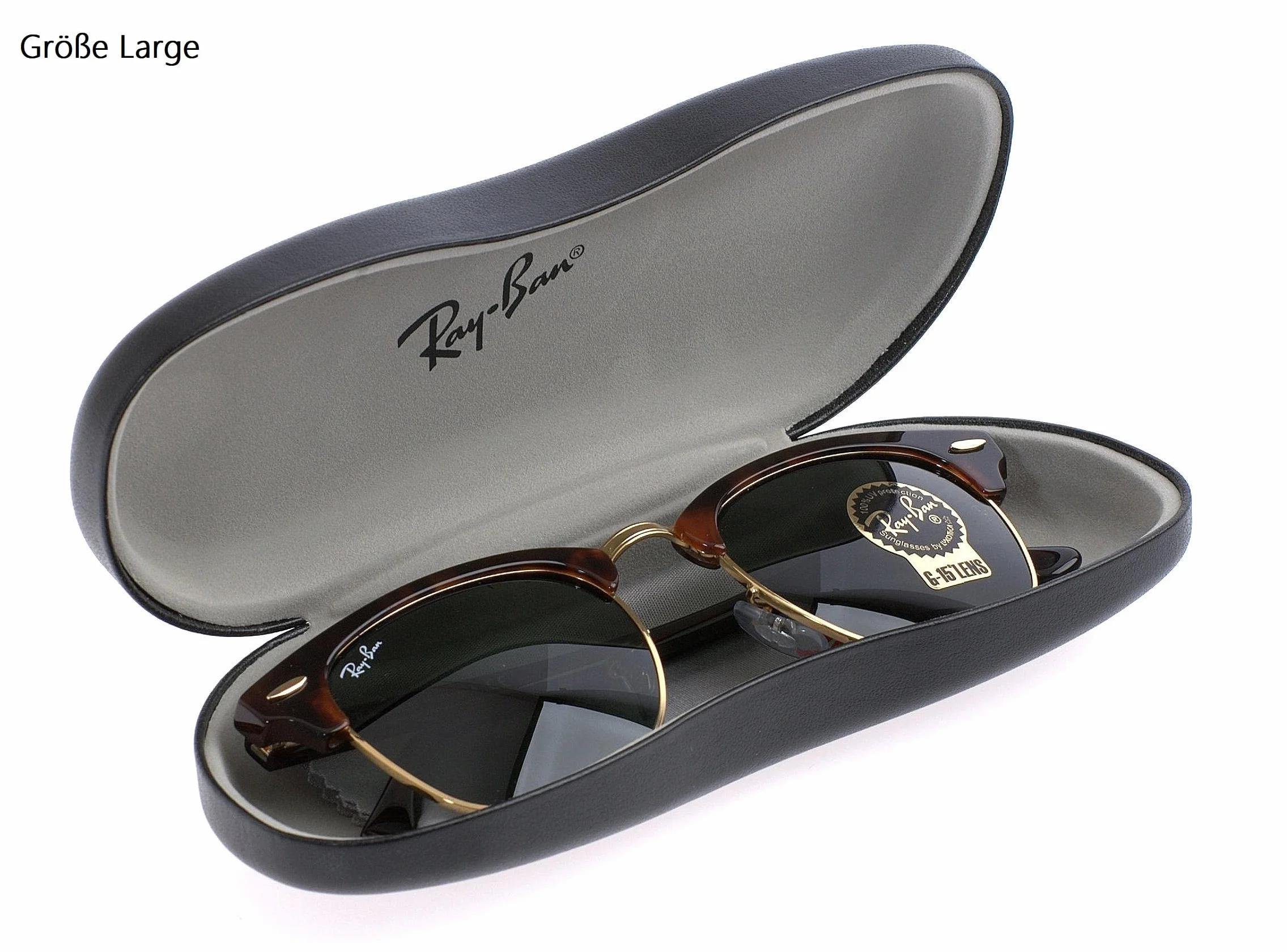 Ray-Ban Twardy futerał na okulary z ściereczką | 2 rozmiary