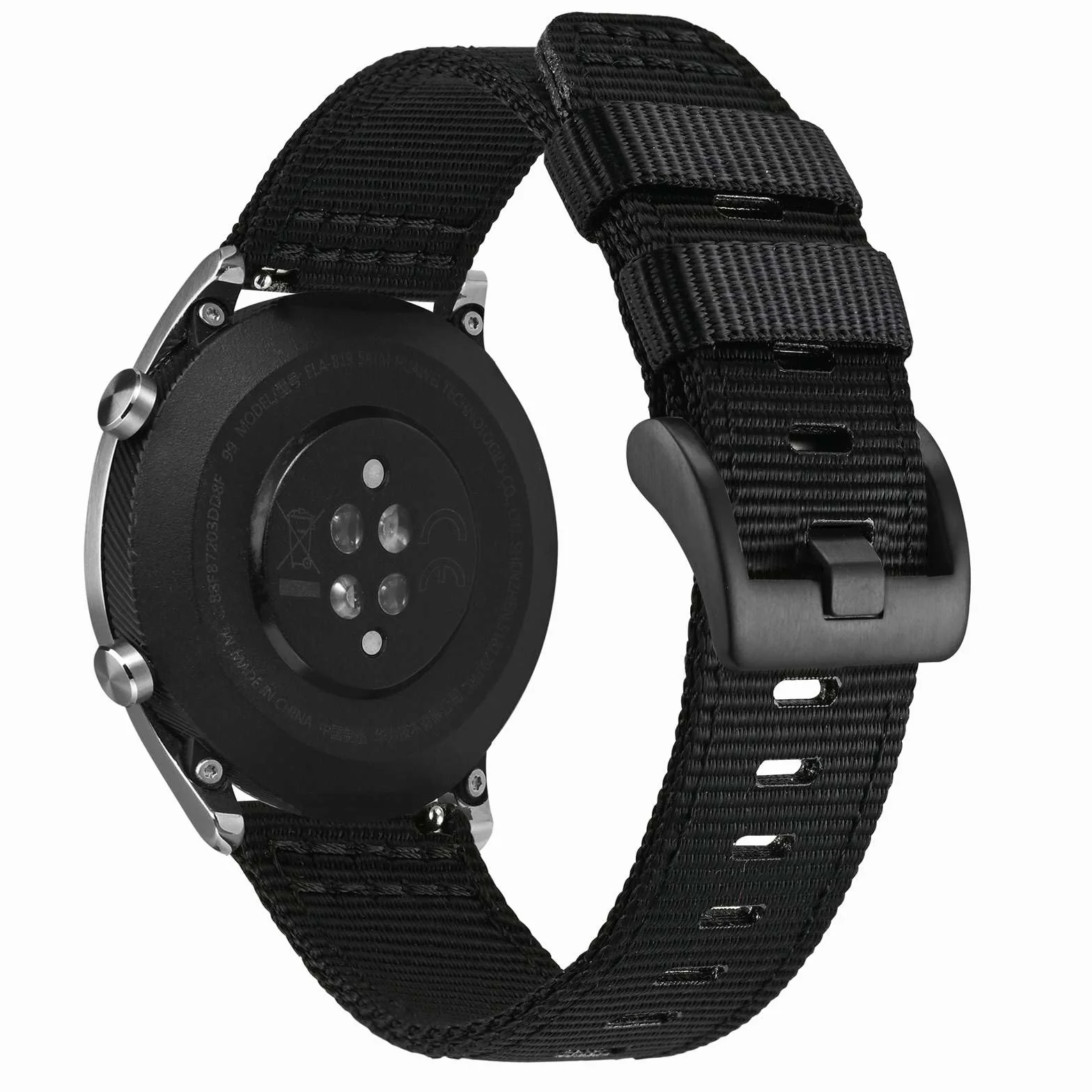 ANNEFIT Nylonowy pasek do zegarka dla mężczyzn, 18 mm, 19 mm, 20 mm, 22 mm, 24 mm, szybkie odpinanie, wojskowy pasek do zegarka z wytrzymałą klamrą ze stali nierdzewnej