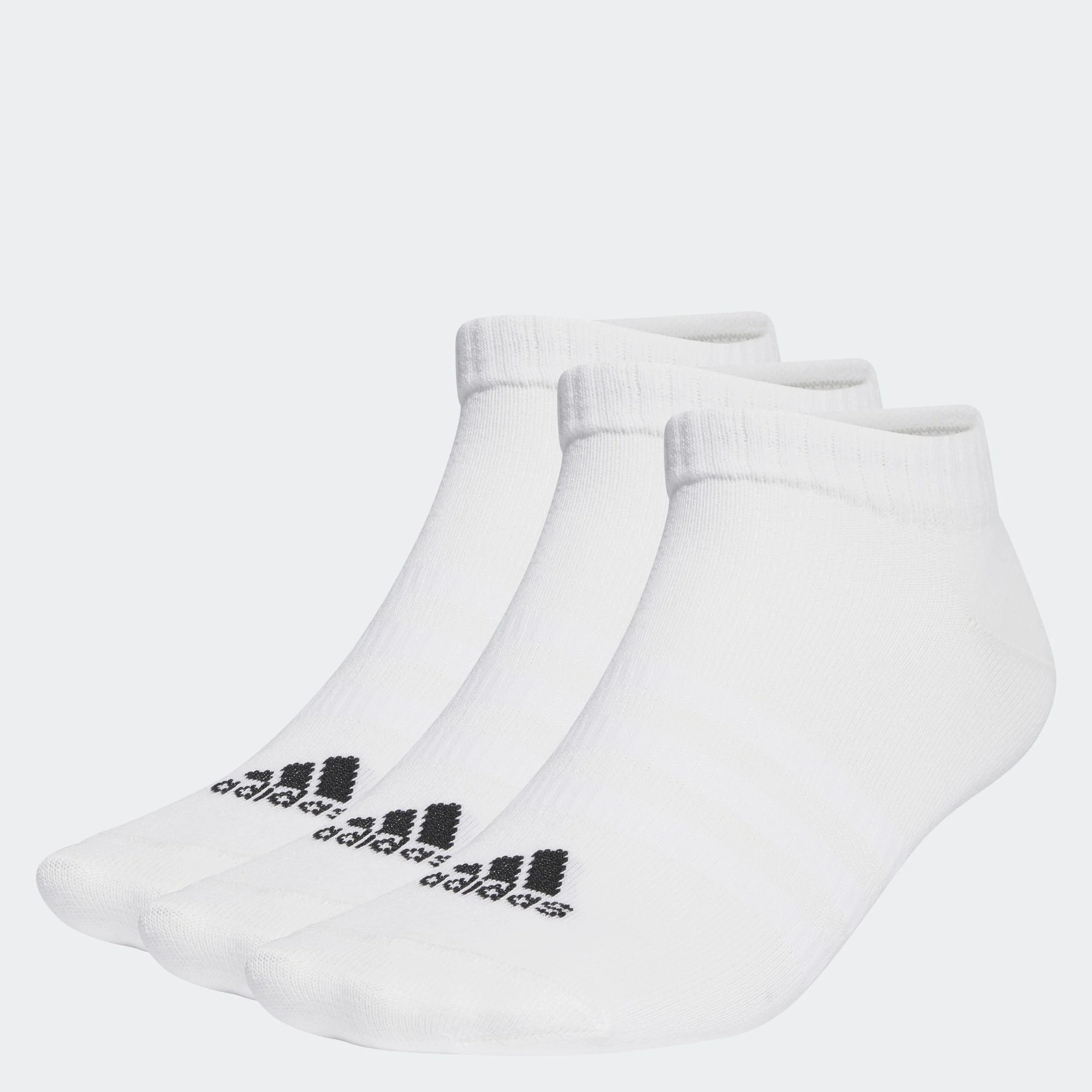 adidas Uniseks Skarpeti do kostek, White/Black, 43-45