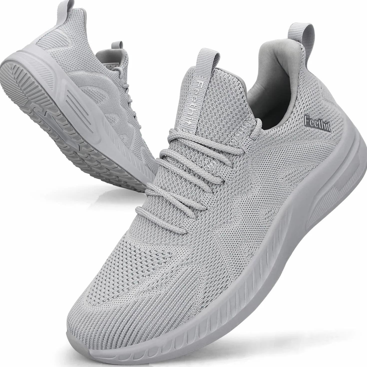 Feethit Sneakersy męskie, buty sportowe, buty do biegania, tenisa, fitnessu, joggingu, chodzenia, lekkie, oddychające, rekreacyjne, do biegania po ulicy