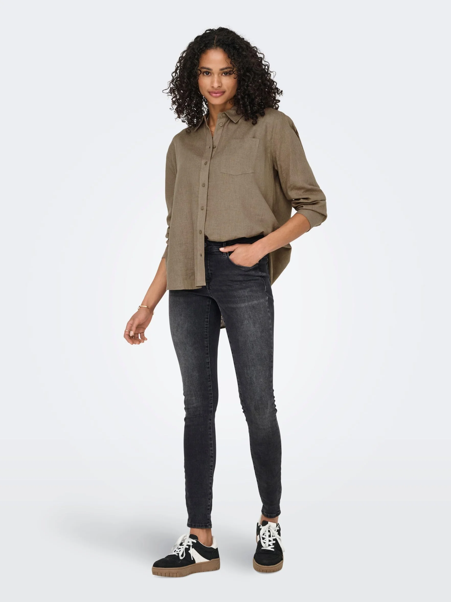 Onltokyo L/S Linen Blend Shirt Pnt Noos, beż, XL