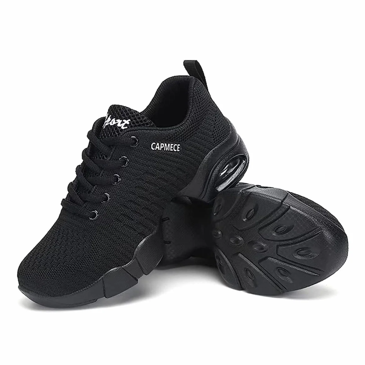 Damskie buty do tańca, sznurowane siateczki, poduszki powietrzne, do tańca, tenisówki, buty do tańca