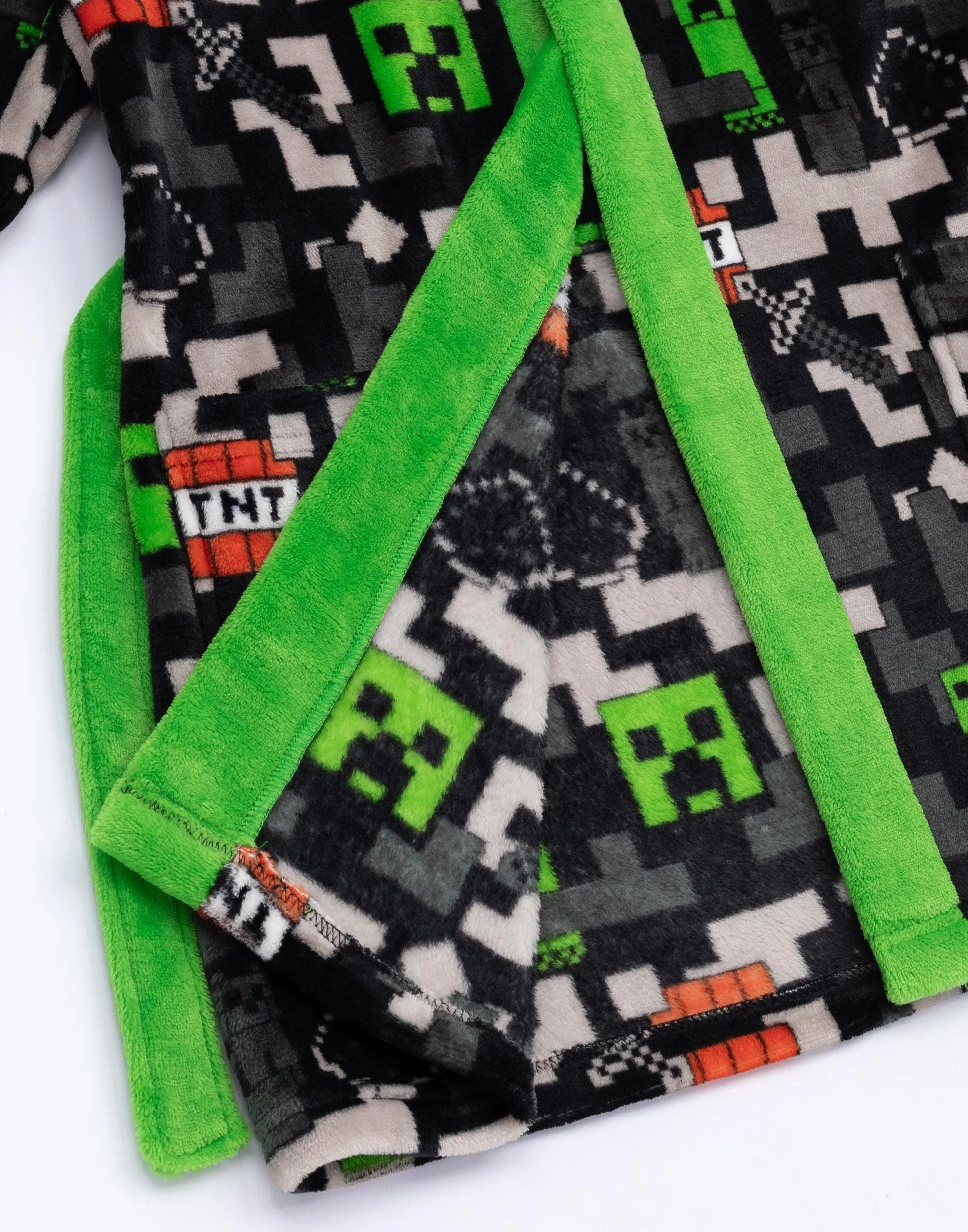 Minecraft Sukienka dla dzieci, dziewczynek, chłopców, Creeper TNT Game PJS, szlafrok kąpielowy