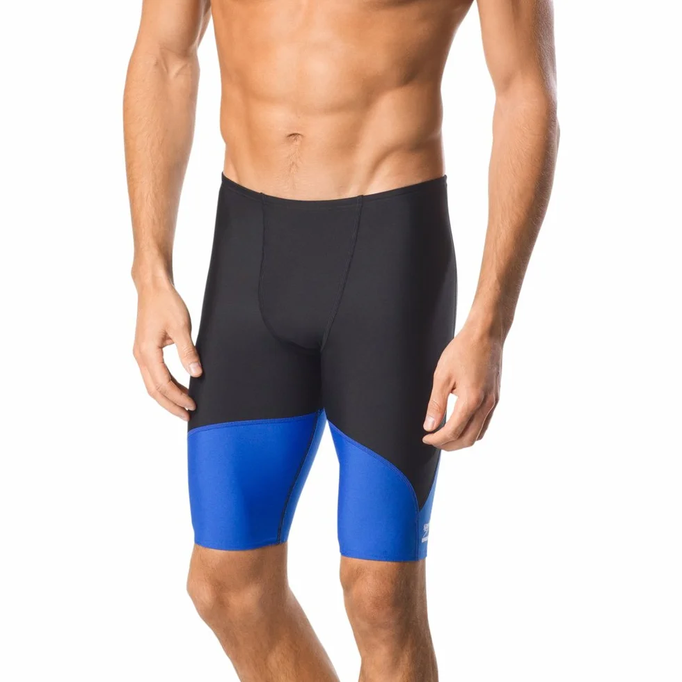 Speedo Męski strój kąpielowy Spark Splice Jammer Czarny/niebieski iskra 32